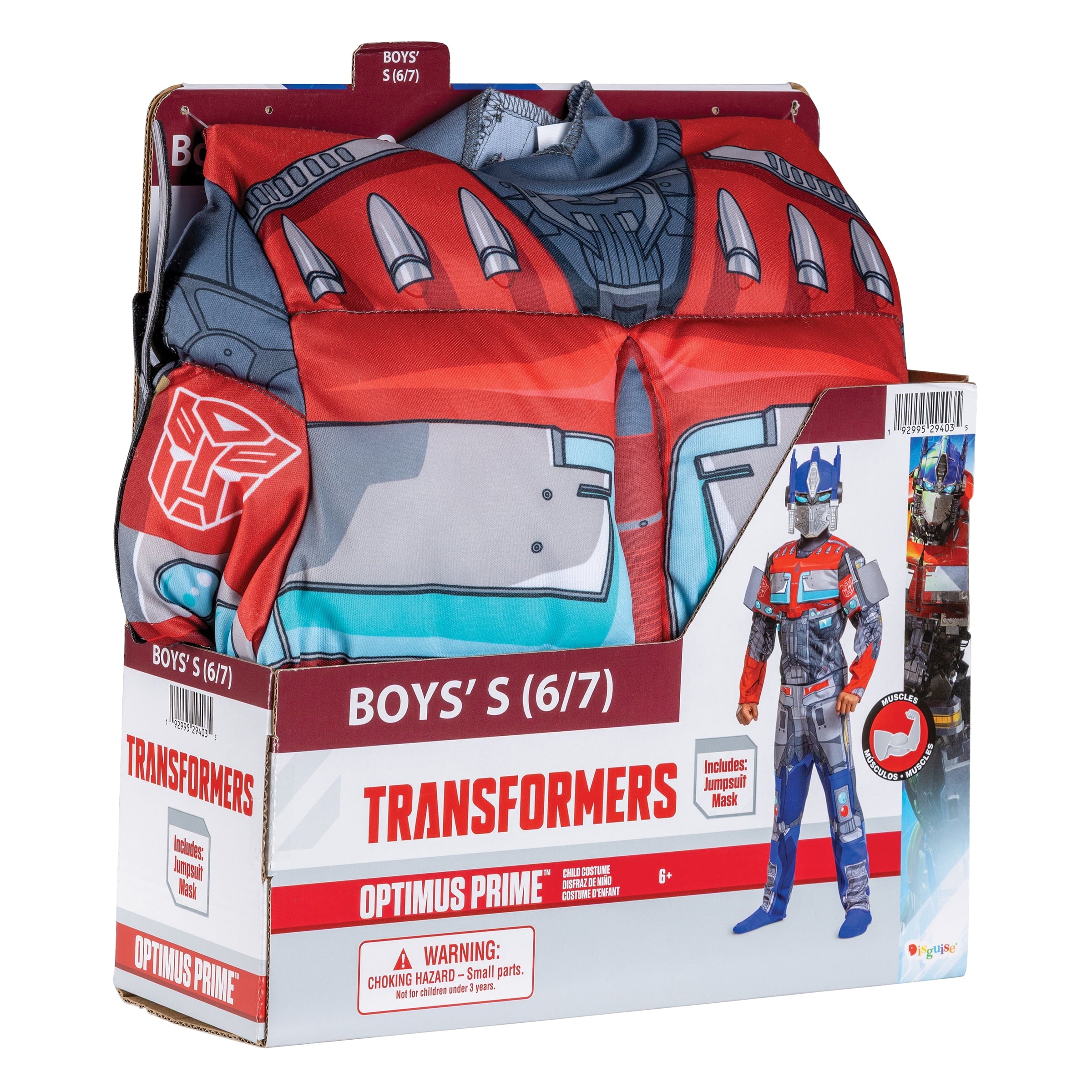 Transformers Optimus Prime Halloween Costume for Children, Boys Size S (6/7), by Disguise