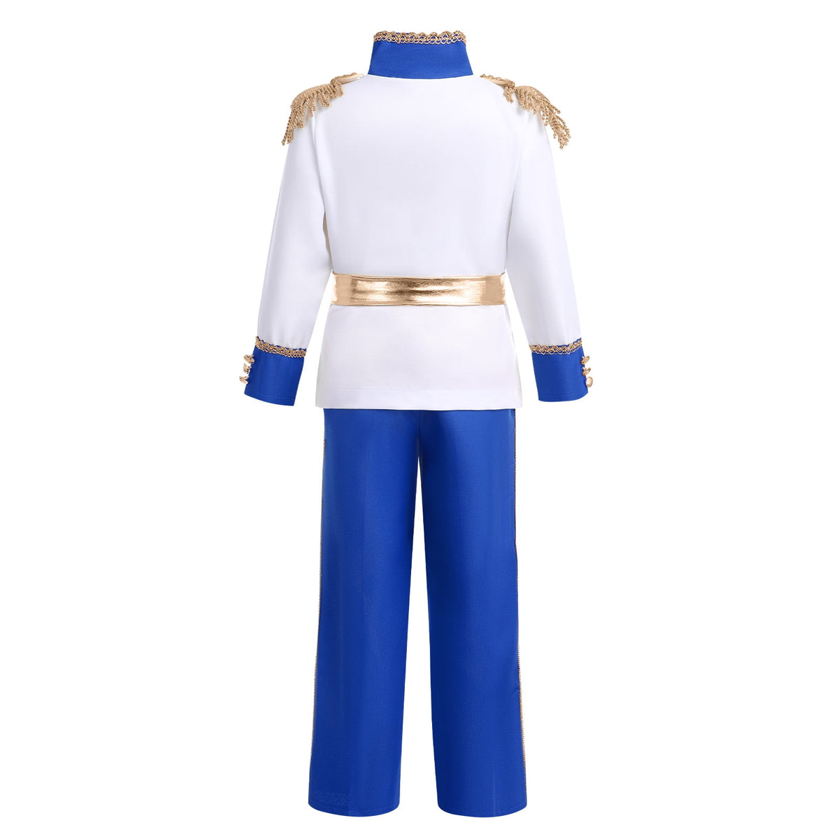 IBTOM CASTLE Boys Prince Charming Costume Halloween Cosplay Dress up Birthday Party Medieval Royal Prince Outfits for Toddler Child 3-4 Years Red 4pcs