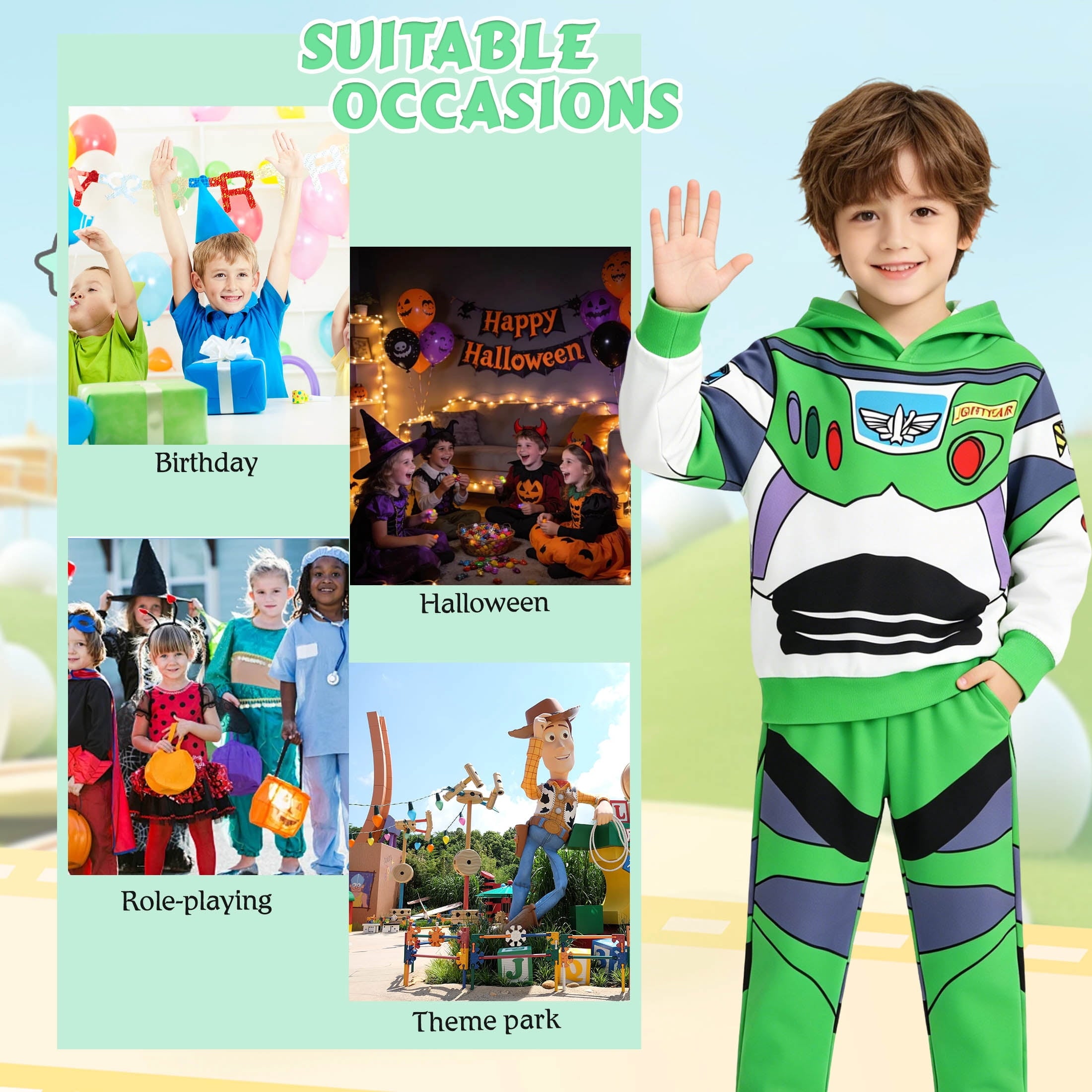 Marendyee Princess dress up for Kids Halloween Costume Toddler Christmas Birthday Gift for Boys Cosplay Outfits