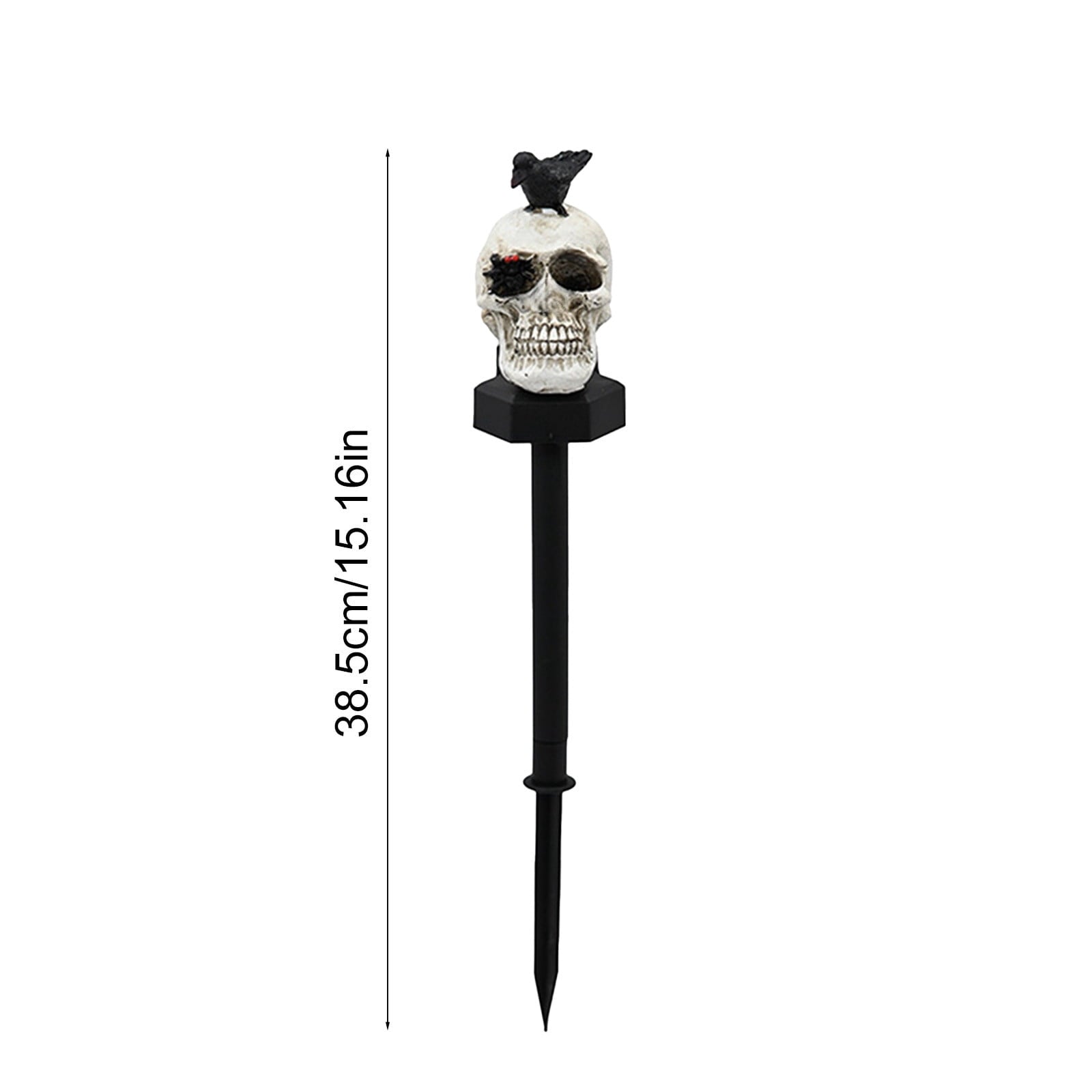 CRAGRSI Solar Halloween Skeleton Stake Lights Outdoor Skull Yard Lights Halloween Skeleton Garden Decor Black Solar Powered Waterproof for Yard, Lawn, Patio, Walkway, Garden, Halloween Outdoor Decor