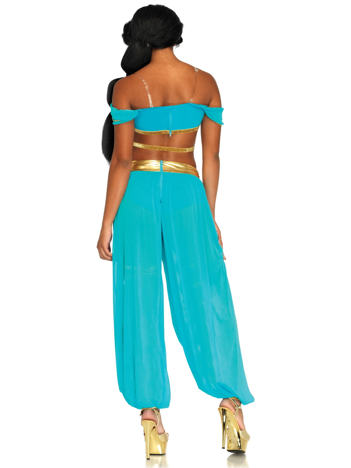 Leg Avenue Jasmine Oasis Princess Halloween Costume, Blue, Small