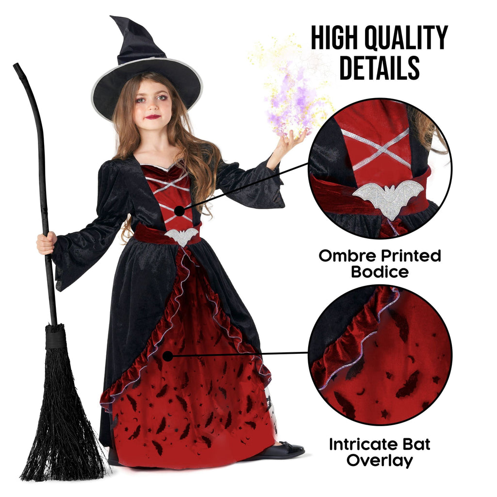 Morph Costumes Red Witch Costume For Girls Witch Costume Kids Halloween Witch Costumes For Girls Witch Costume Kids Girls M