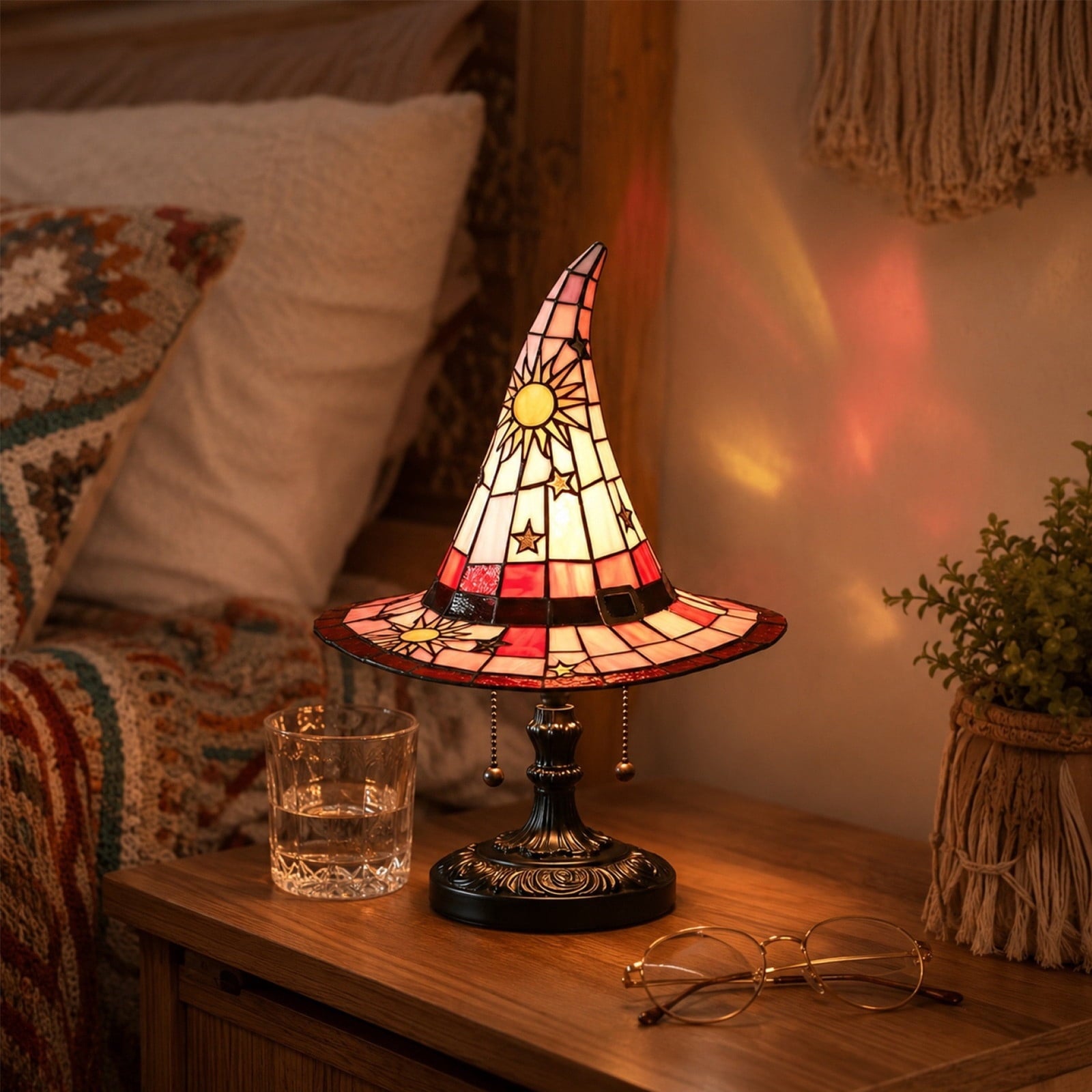 Lighted Vintage Patchwork Ghost, Rustic Farmhouse Halloween LED Light Up Ghost with Pumpkin Lantern, Spooky Cute Fall Decor for Mantel, Shelf, Tiered Tray, Entryway Porch Tabletop