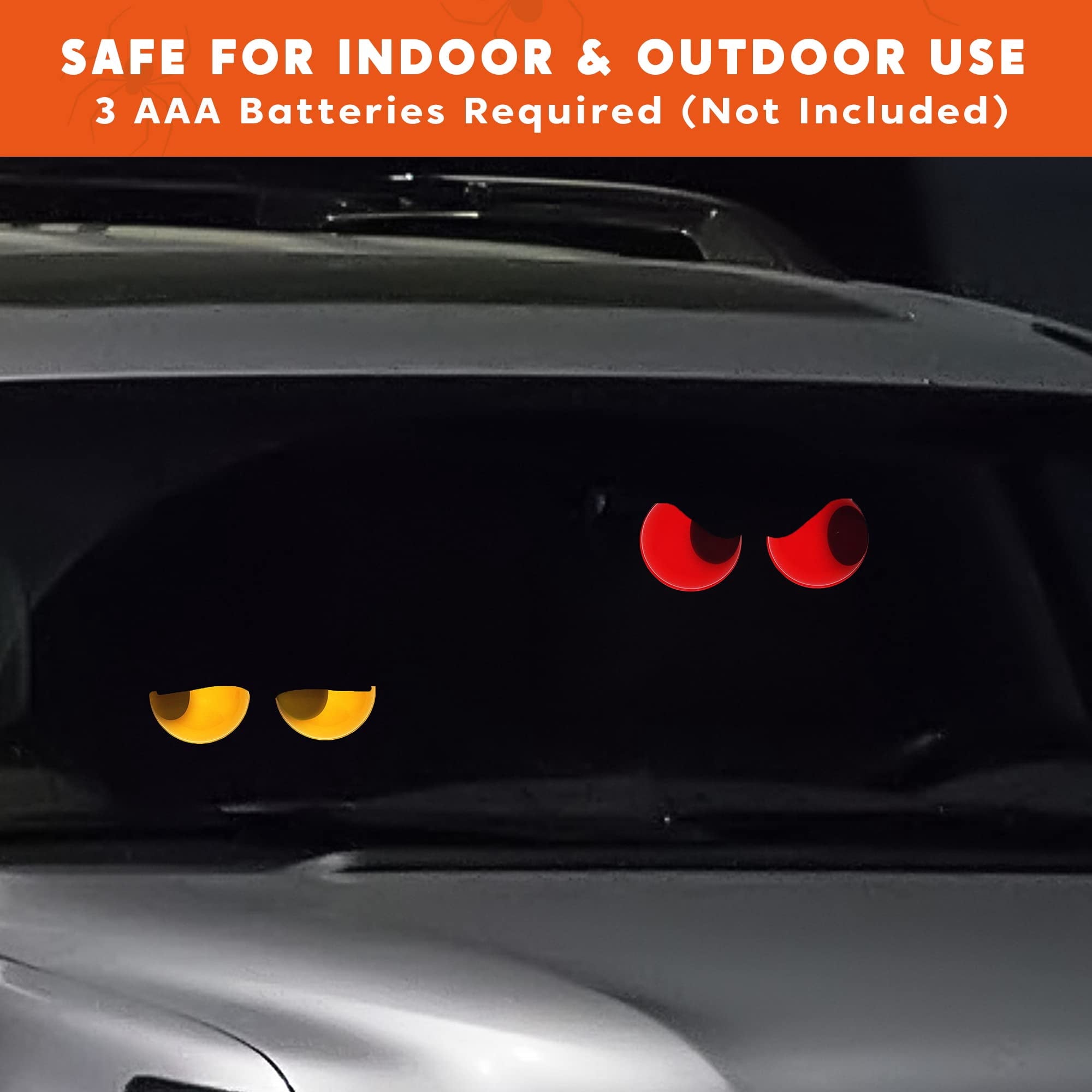 Joyfy 3 Packs Halloween Animated Flashing Peeping Eyes Lights Decorations Outdoor Indoor, Halloween Light Decorations with Timer, Hangable Halloween Light Decorations for Car Yard Lawn Garden