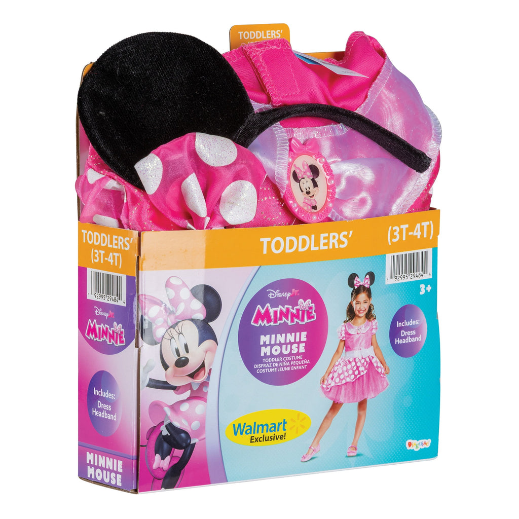 Disney Minnie Mouse Halloween Costume for Children, Toddlers Size 3T-4T, by Disguise