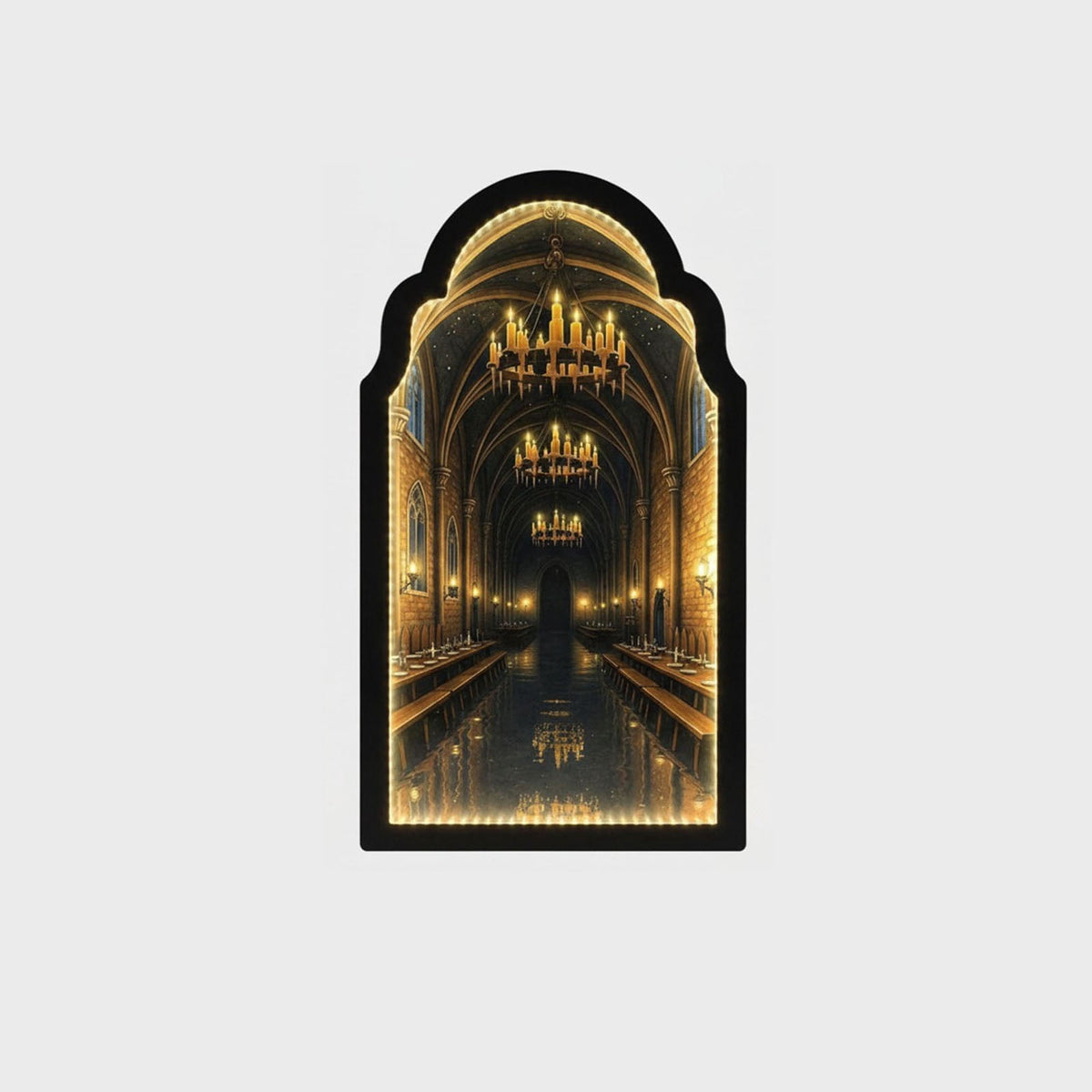 Clearance Martha Stewart Ghost Mirror,Light Up Ghost Mirror,Spooky Halloween Decorations Indoor for Wall Table Mantel Room Home Office Party