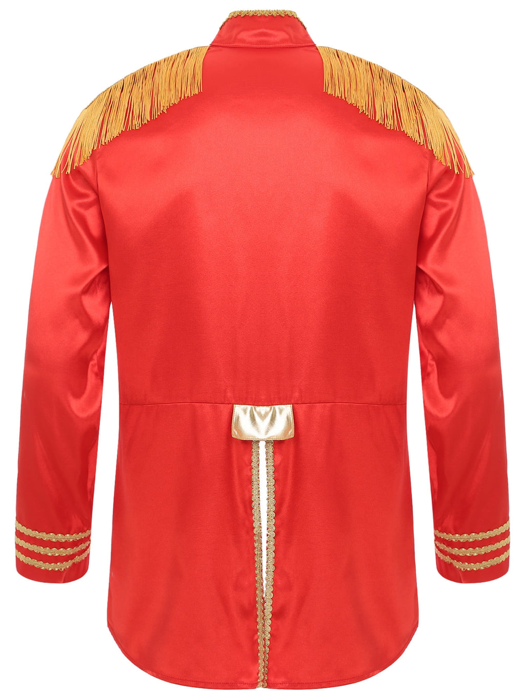 Eandarui Men's Halloween SGT Sergeant Pepper Costume Jacket Fancy Dress Hippie Music Star 1960s Shirt Red M