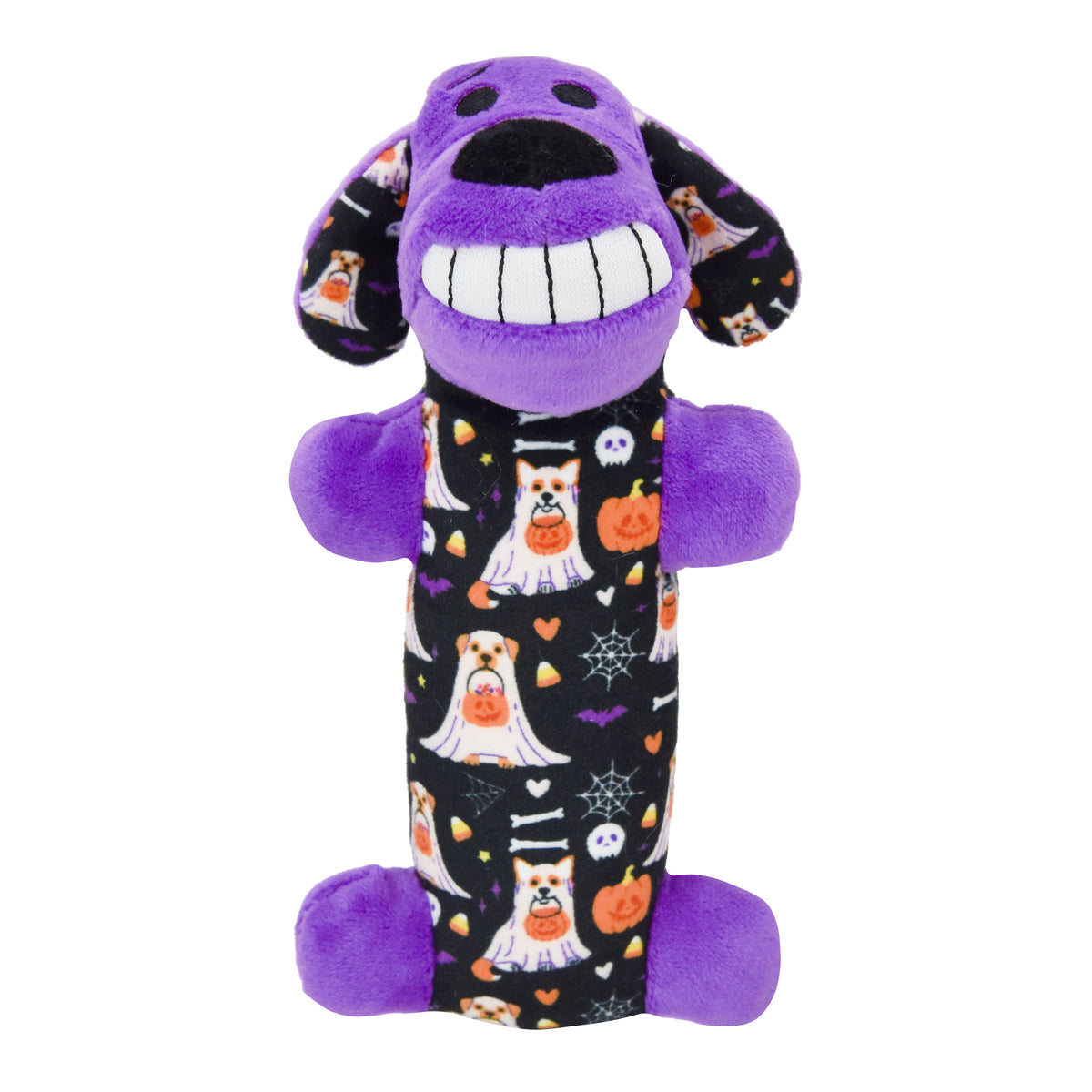 Multipet Halloween 6” Smiling Dog 3pc Dog Toy Value Pack