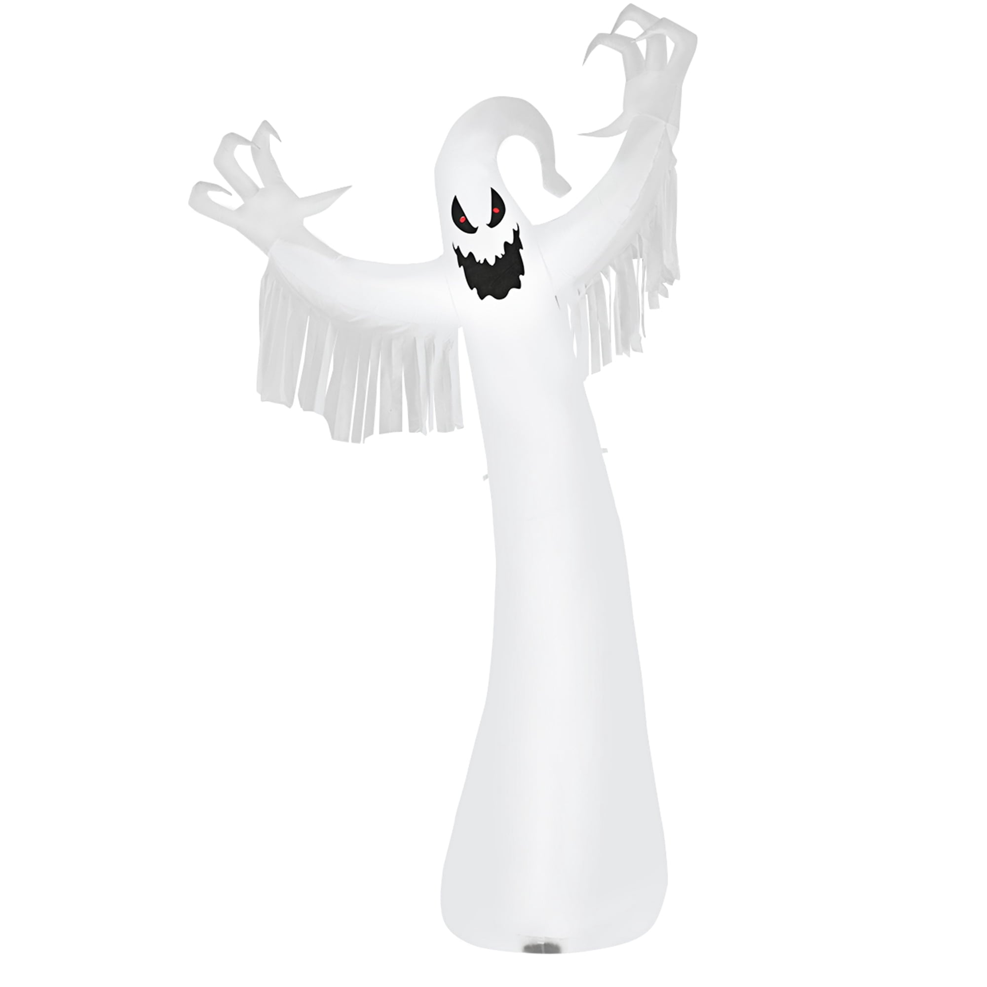 Gymax 12ft Inflatable Halloween Blow Up Ghost Decoration w/ Built-in LED Light