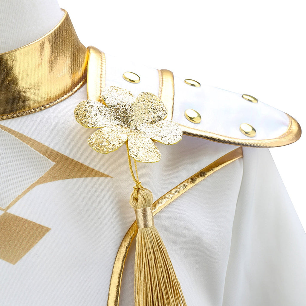 Girls Stage Performance Outfit with Top and Skirt Halloween Cosplay Costume