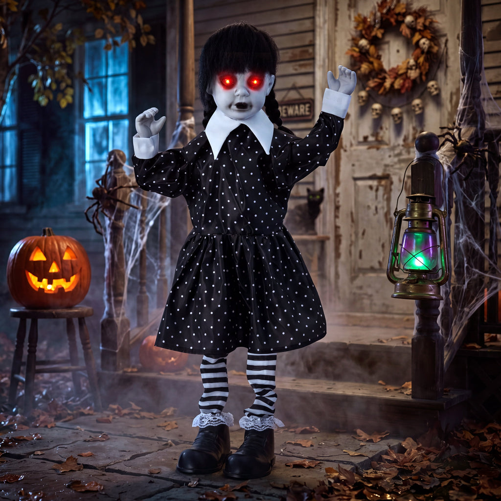 Joyfy 7.8 Ft(93.6 in) Halloween Grim Reaper Decorations Outdoor, Rotatable Flying Scream Scarecrow Skeleton Ghosts Decor for Graveyard Haunted House Props, Garden, Porch, Yard Lawn