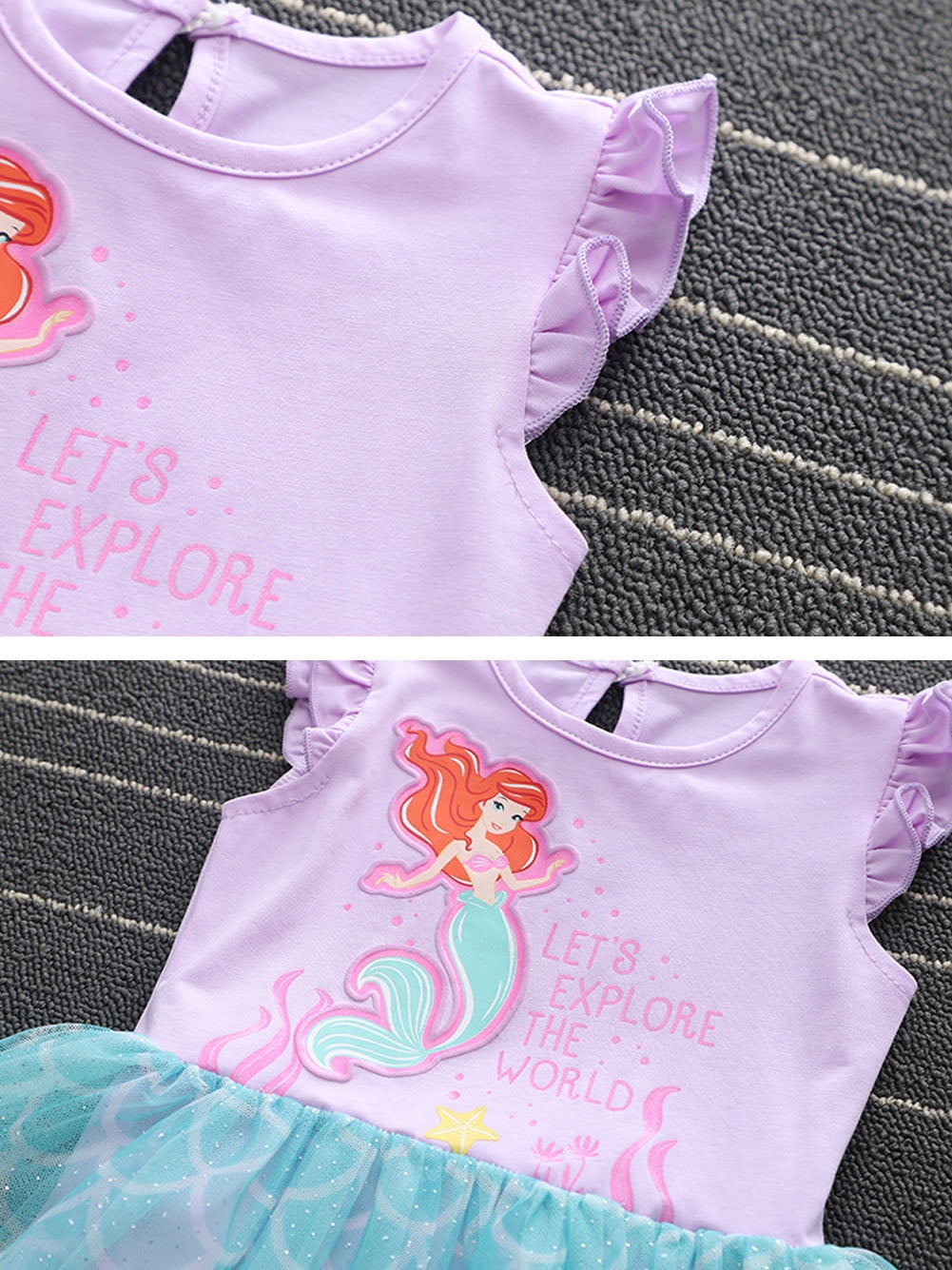 WIBACKER Infant Baby Girls Princess Romper Costume Onesie Fancy Dress Bodysuit with Headband Halloween Birthday Dresses