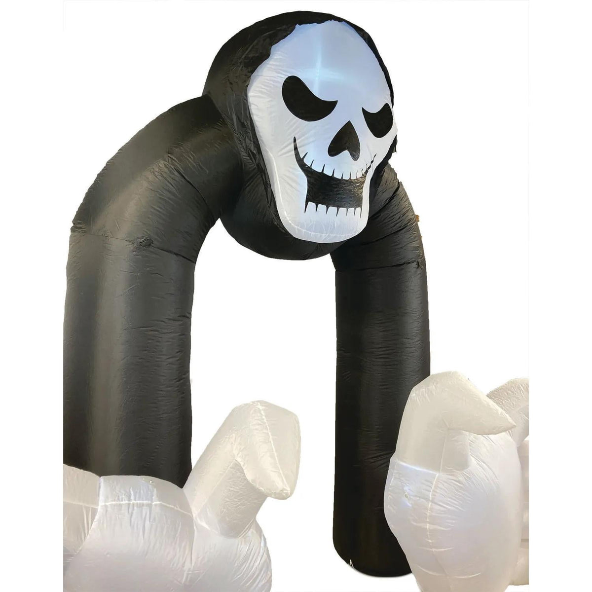 A Holiday Company Inflatable Reaper Archway LED Lighted Yard Halloween Decoration - 13 ft