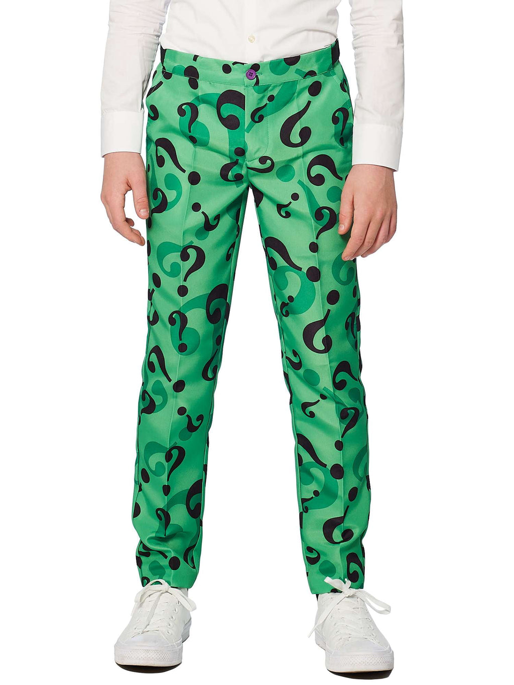 Suitmeister The Riddler Boy's Fancy-Dress with All Over Question Mark Design for Children, Size 4-6