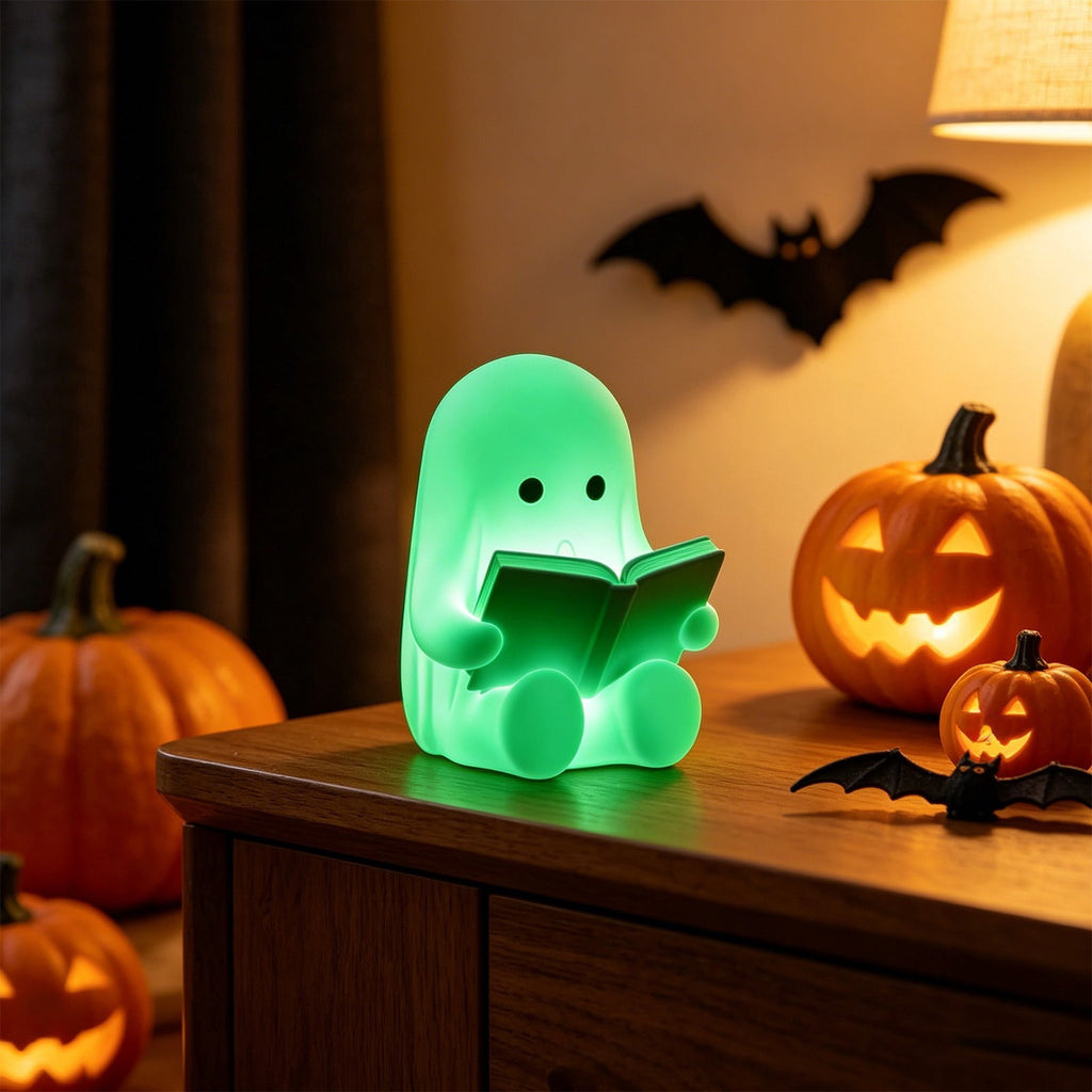 XGFHYJEH Halloween Ghost Figurine,Spooky Ghost Statue Decorations, Halloween Decor Indoor,Spooky Home Decorations, Farmhouse Tiered Tray Decor,Coffee Table Centerpieces Shelf Mantel Display
