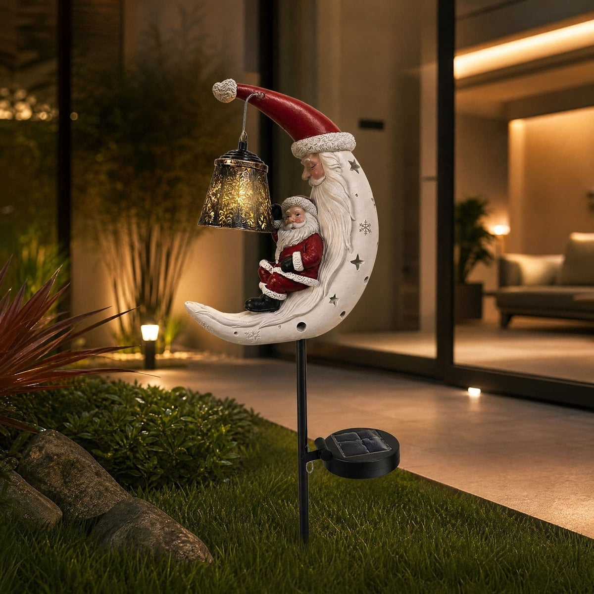 Halloween Witch Cauldron Garden Stake Lights, 2.7Ft LED Color Waterfall-Style Light Flow Flying Witch Garden Stake, Waterproof Weather Resistant Projector Lights for Outdoor Yard, Lawn, Pathway