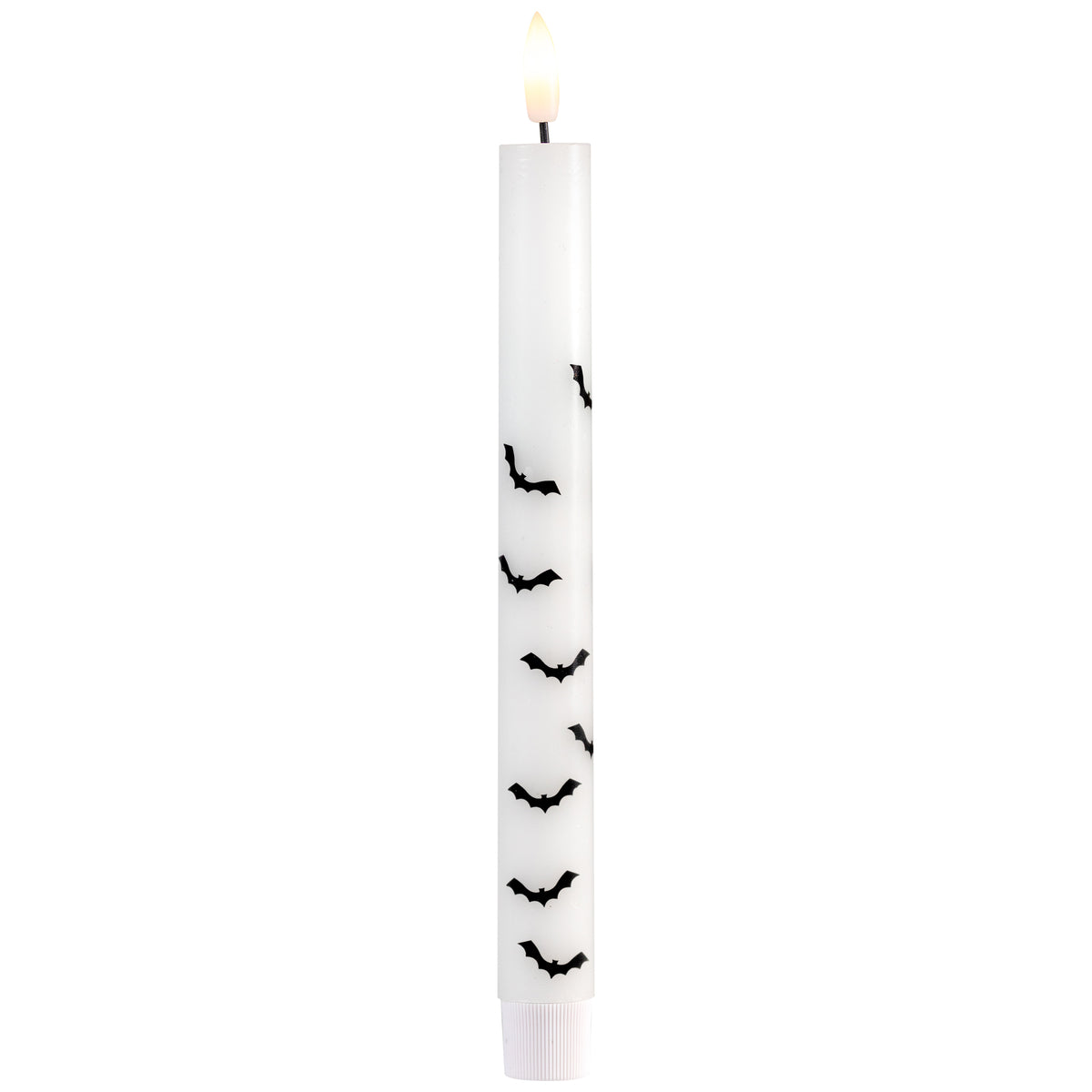 Northlight LED Flickering Flameless Wax Tapered Flying Bats Halloween Candles - 9.75" - Set of 2