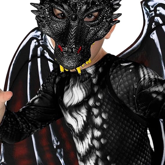 Morph Dragon Jumpsuit Black Red Costume Boys Halloween Costume For Boy Black Large