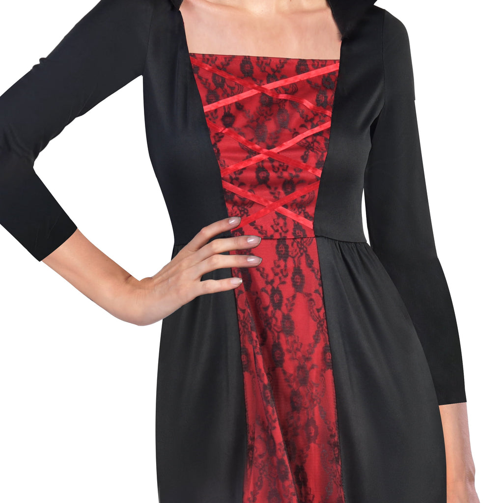 Vampiress Halloween Costume for Adults, Women's Size L (12/14), by Way to Celebrate