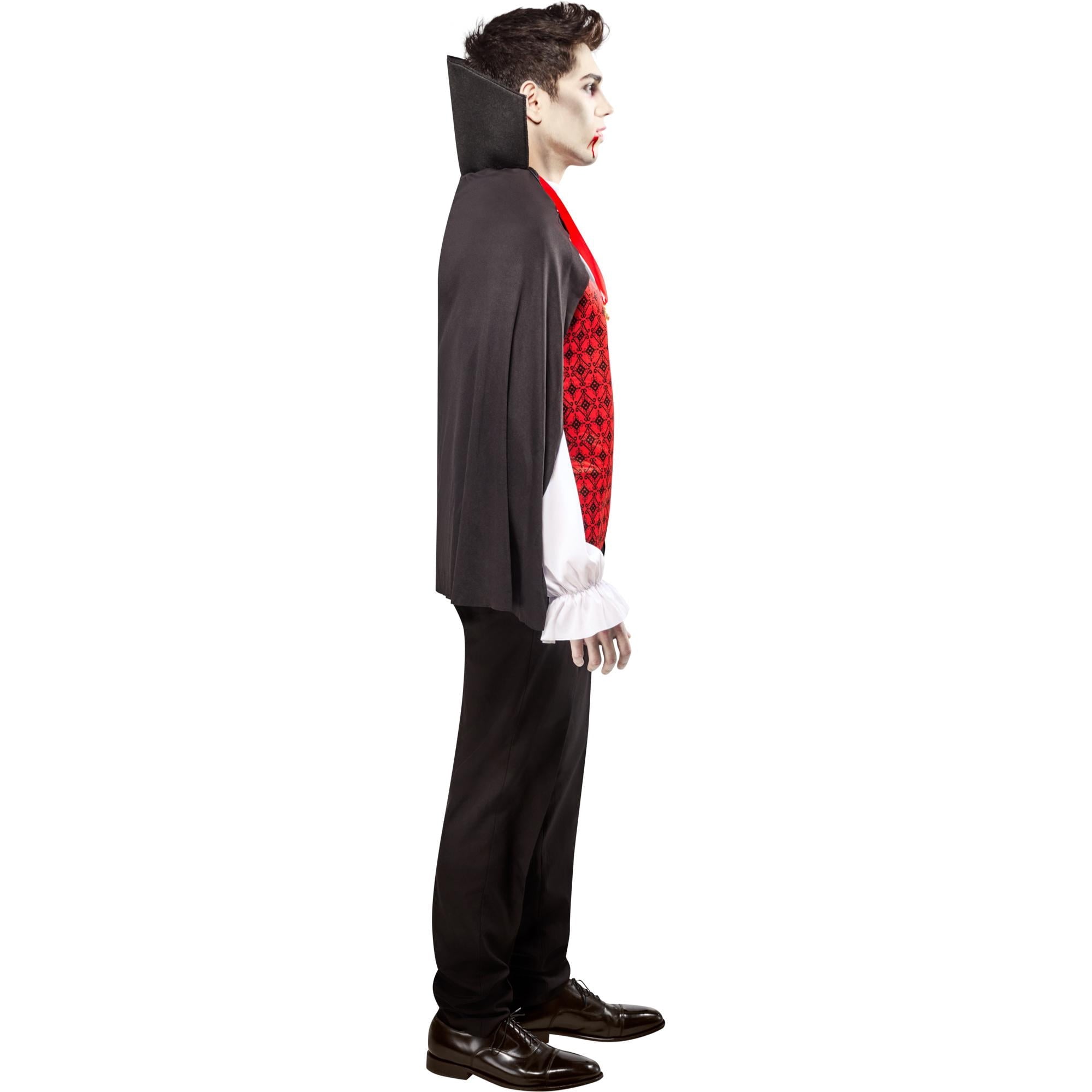 Vampire Halloween Costume for Adults, Men's Size XL (40/42), by Way to Celebrate