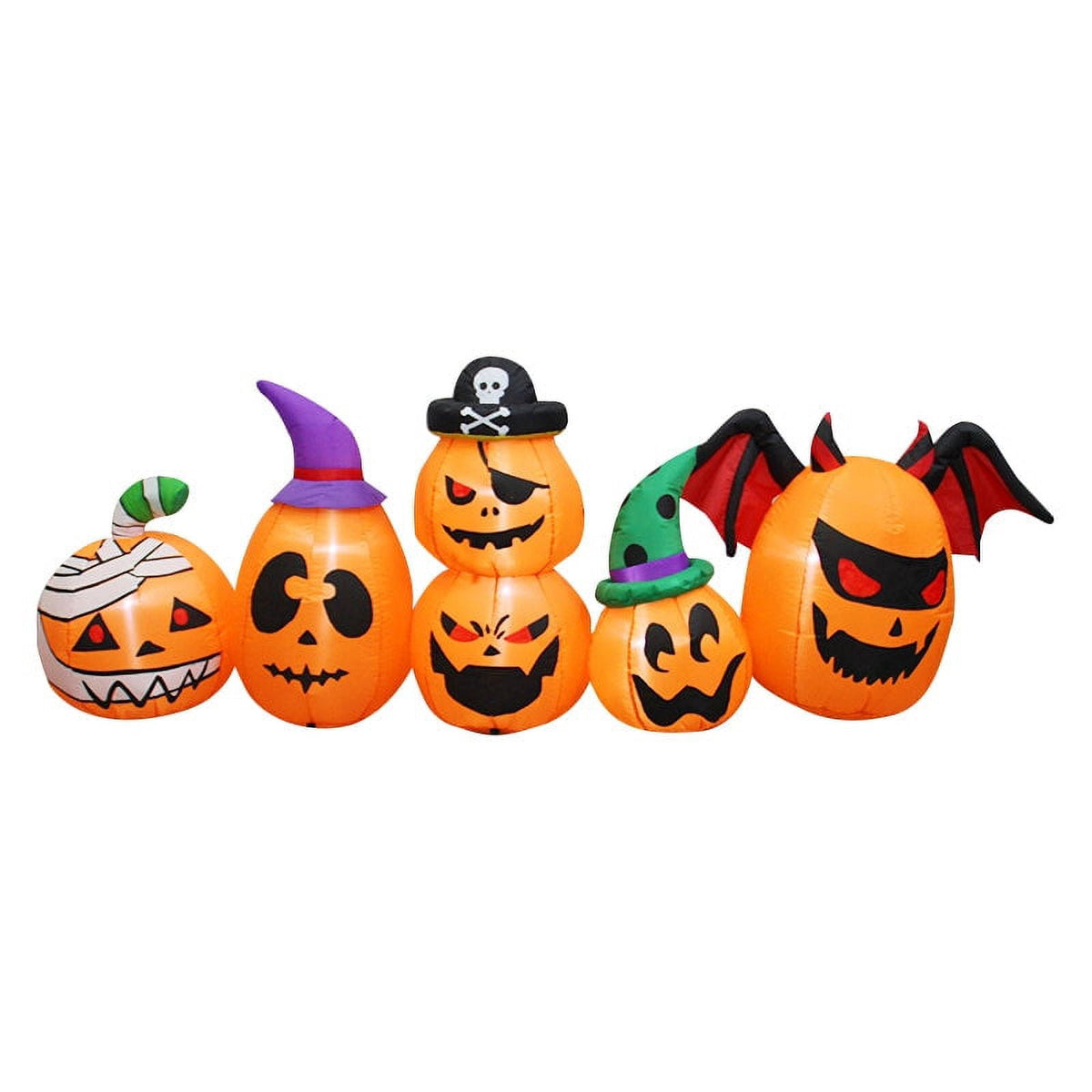 CozyBox 6FT Halloween Animated LED Inflatable Spooky Outhouse with Monster Holiday Yard Decoration