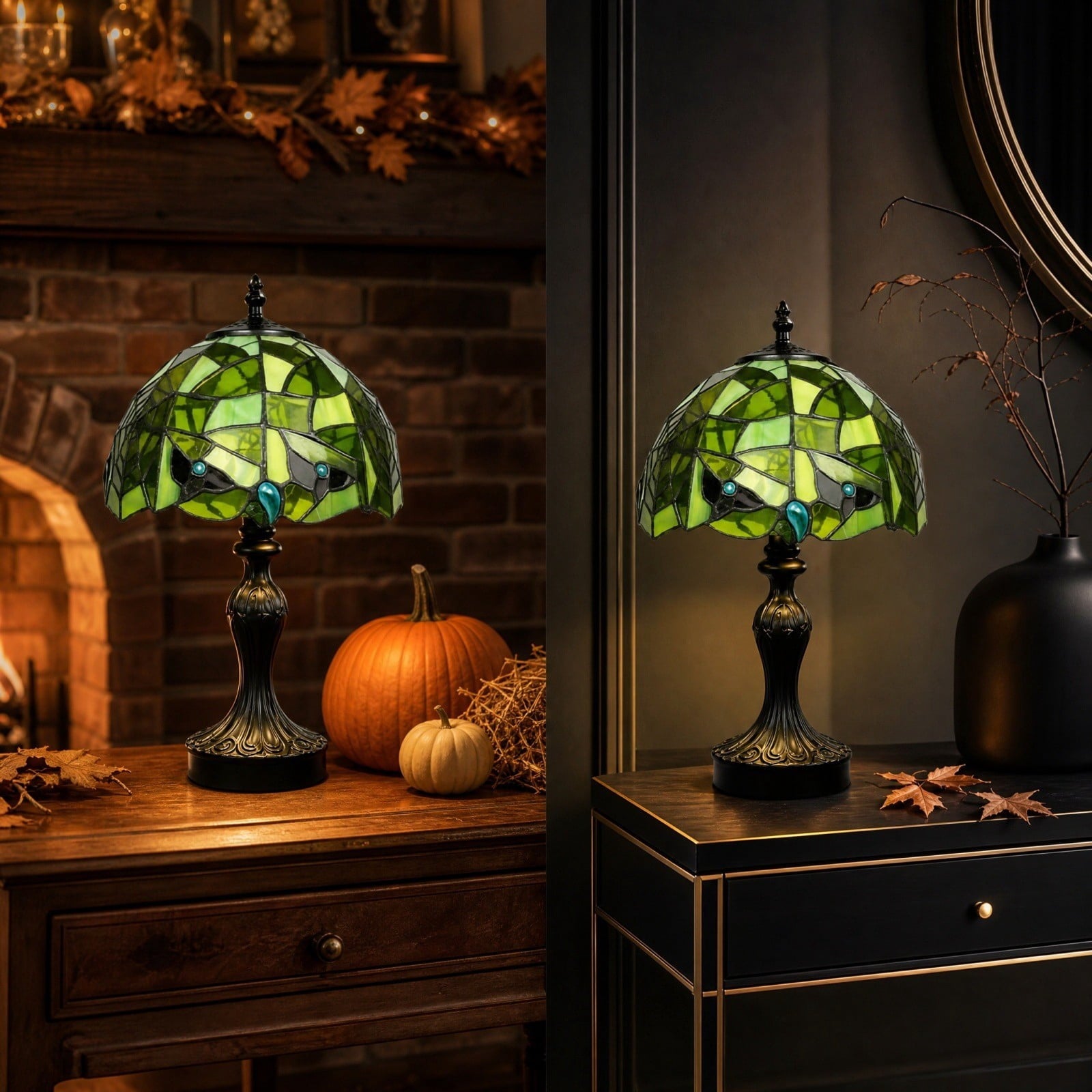 Halloween Decor Witch Hat Lamp, LED Halloween Night Light, Halloween Decorations Indoor, Witchy Decor for Shelf Mantel Table, Gothic Home Decoration