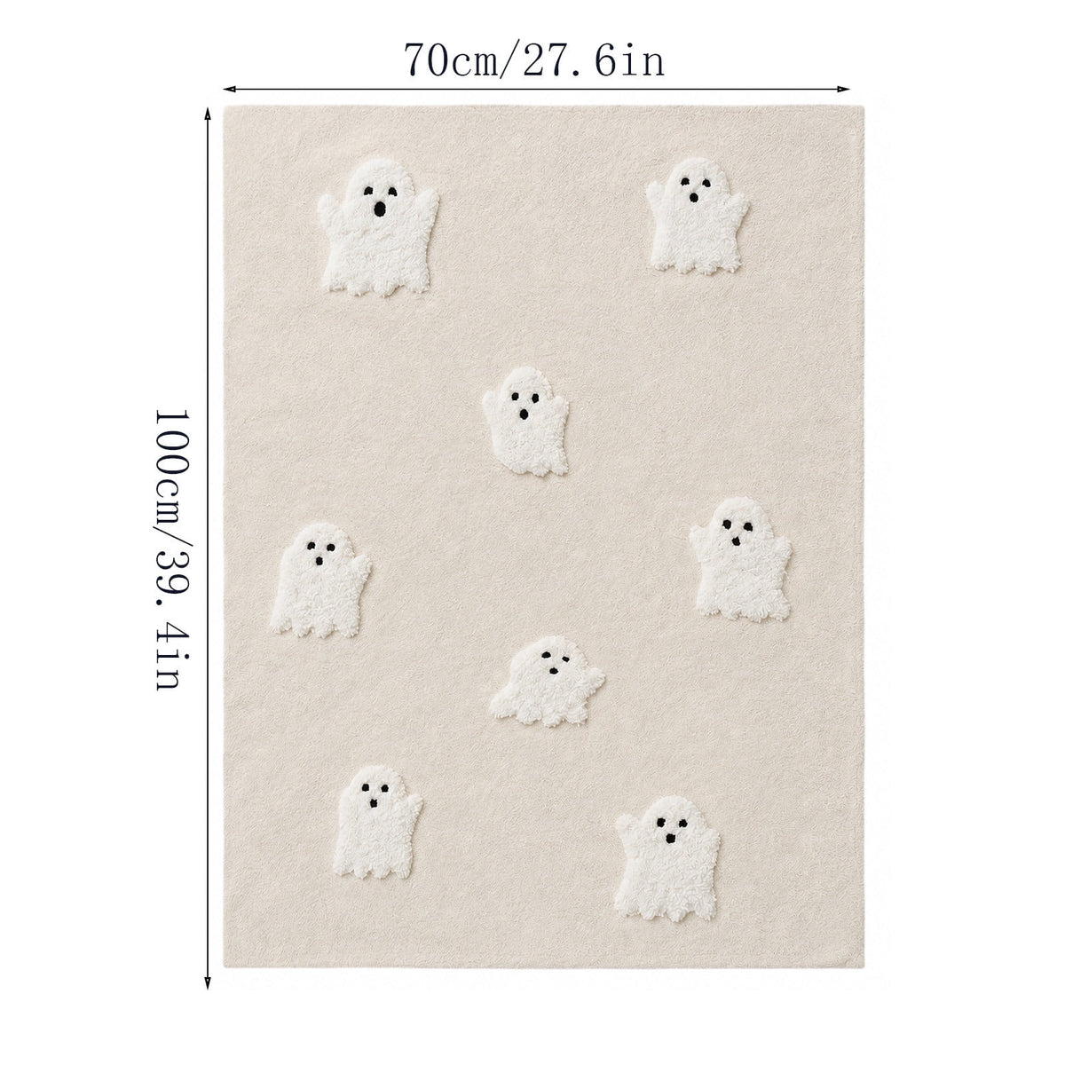Guvpev Halloween Flannel Throw Blanket, 39.4" x 27.6" Soft Plush 3D Pumpkin Printed Decorative Blanket for Couch, Bed, Travel, Living Room, Cozy Fall Holiday Home Accent