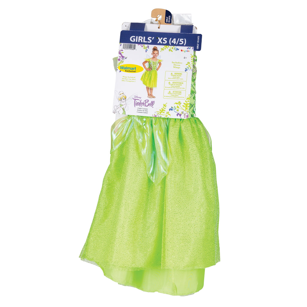 Disney Tinker Bell Halloween Costume for Children, Girls Size S (6/6X), by Disguise