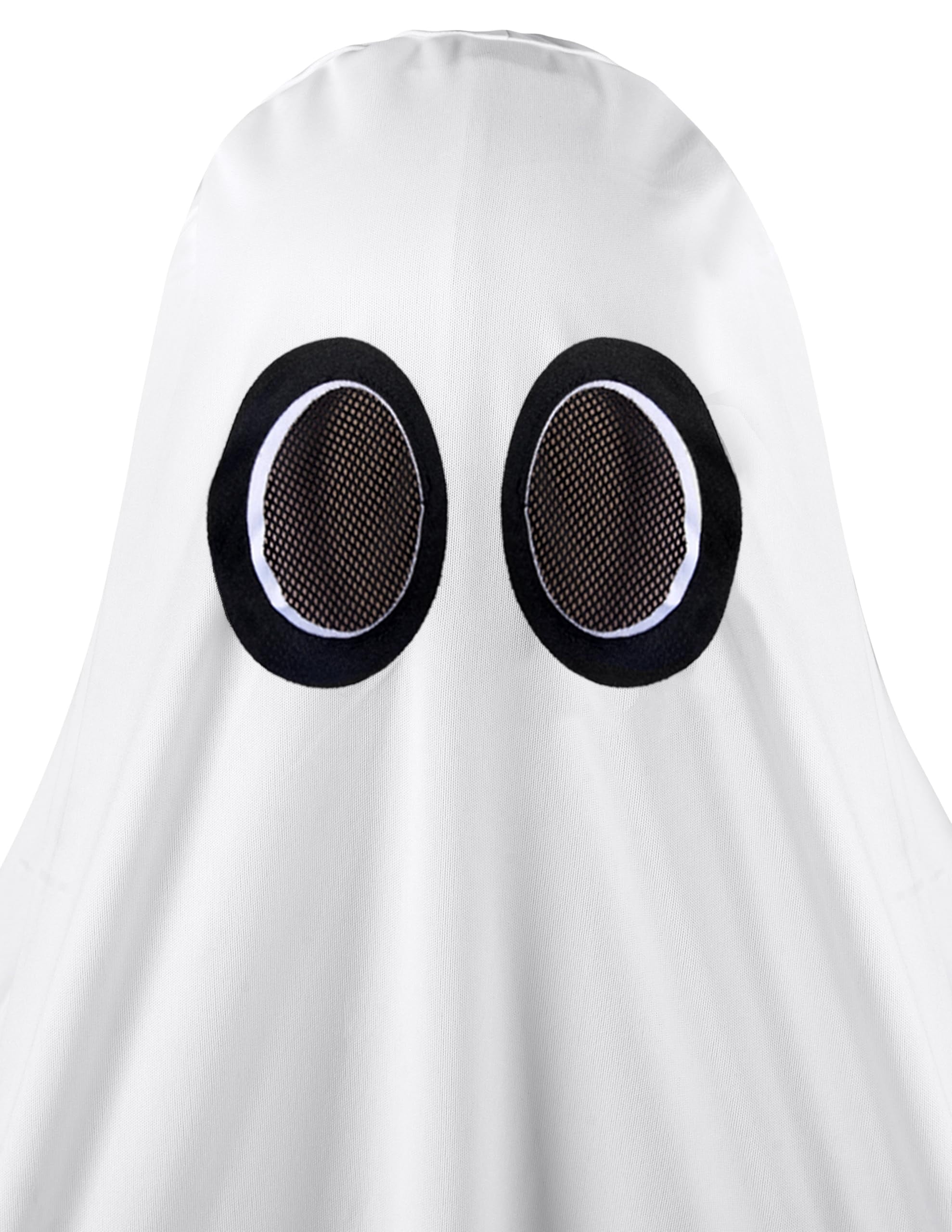 Joyfy Kids Ghost Costume, Halloween Ghost Costume, White Silent Ghost Costume with Pumpkin Bag for Toddler Boys Girls Halloween Party Dress Up Cosplay