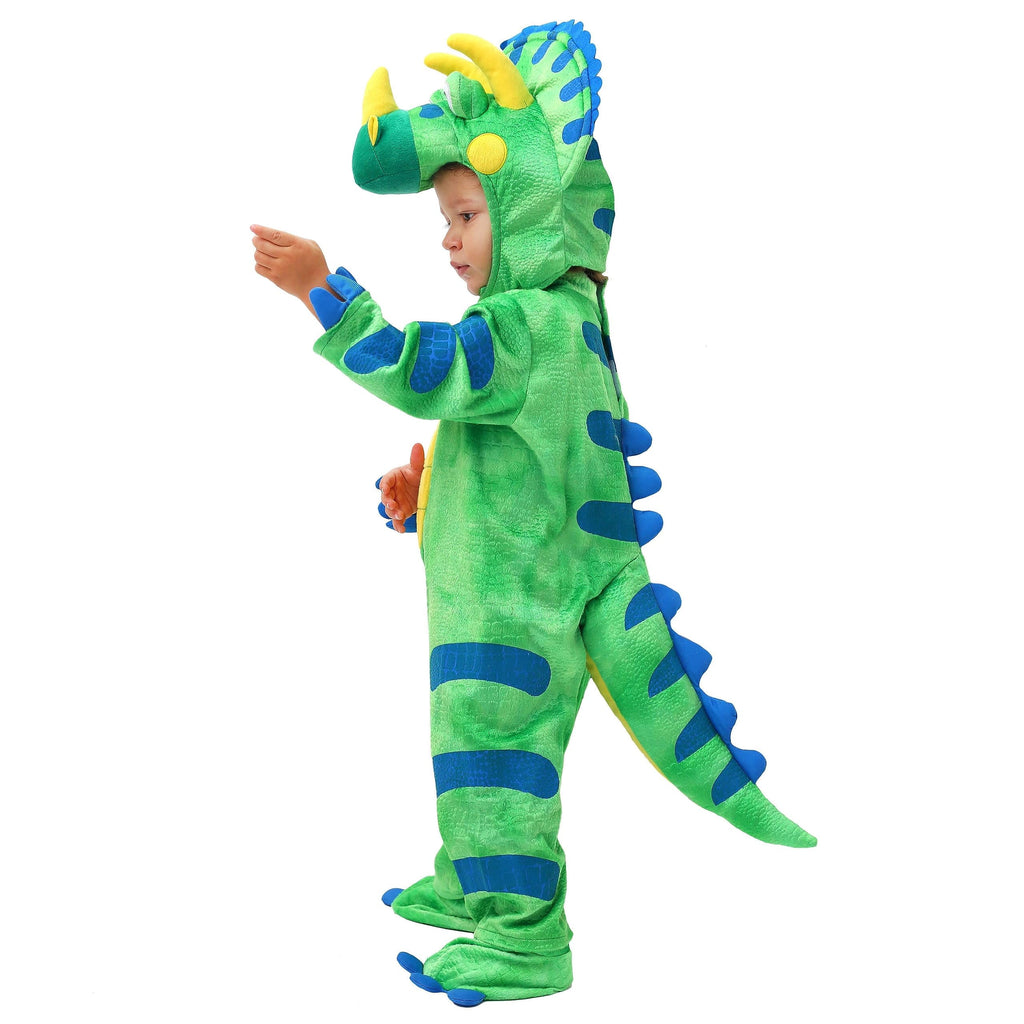 Joyfy Halloween Realistic Blue Tyrannosaurus Rex Children's Dinosaur Costume (with Egg) Suitable for Infant and Toddler Halloween Dress up Party