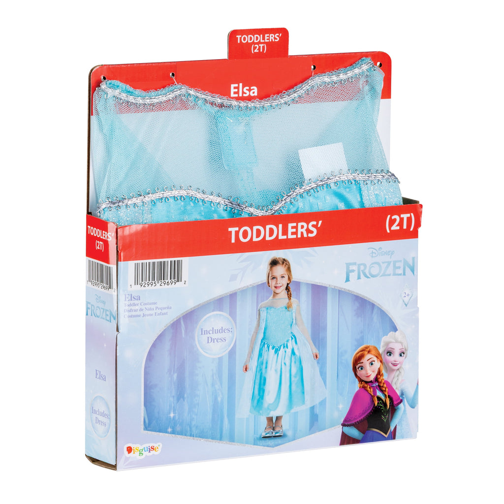 Disney Frozen Elsa Halloween Costume for Children, Toddlers Size 3T-4T, by Disguise