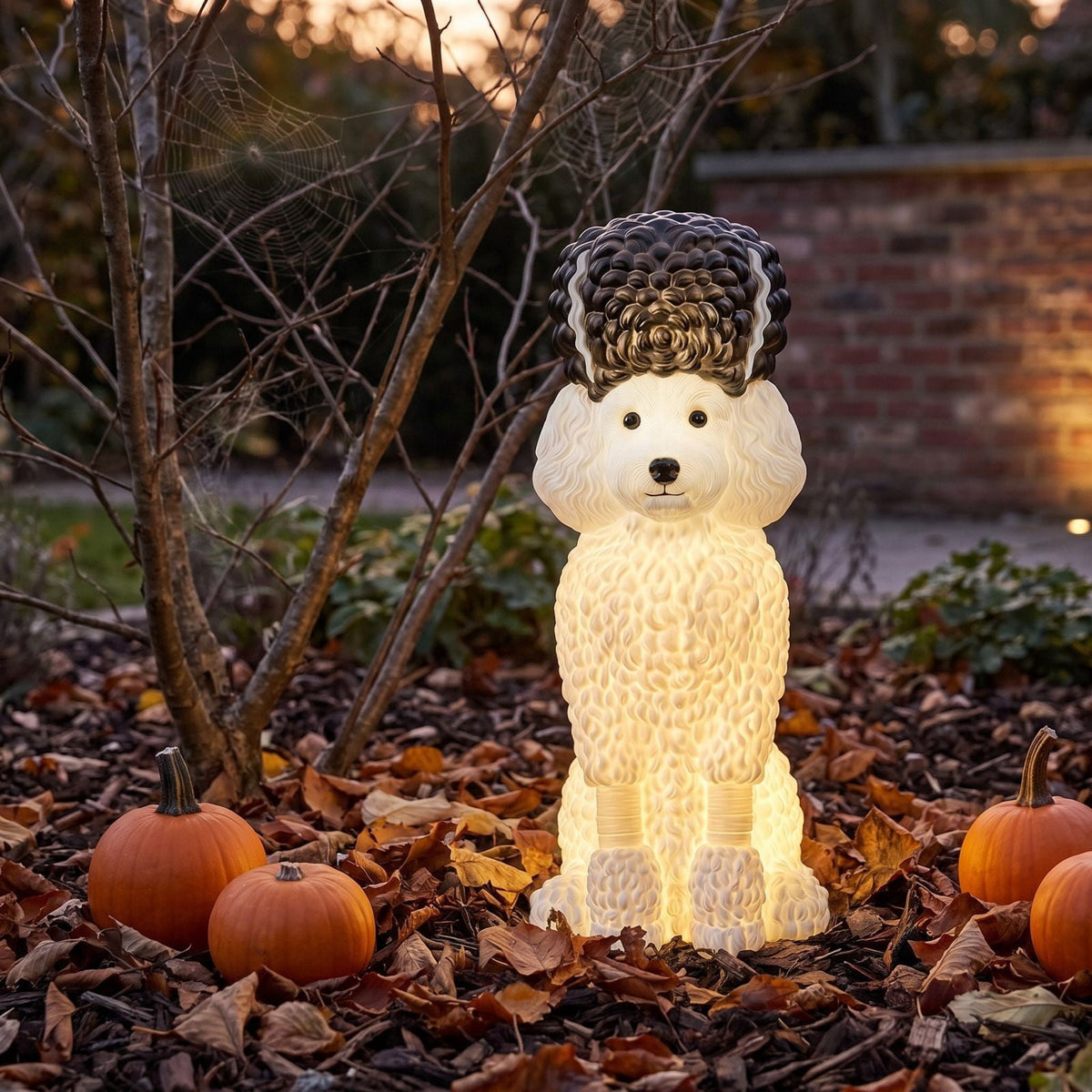 Clearance! Christmas Golden Retriever Statue with LED Lights, Cute Dog Holding Puppy Figurine, Christmas Decoration Indoor Outdoor, Gift for Kiddo Adults