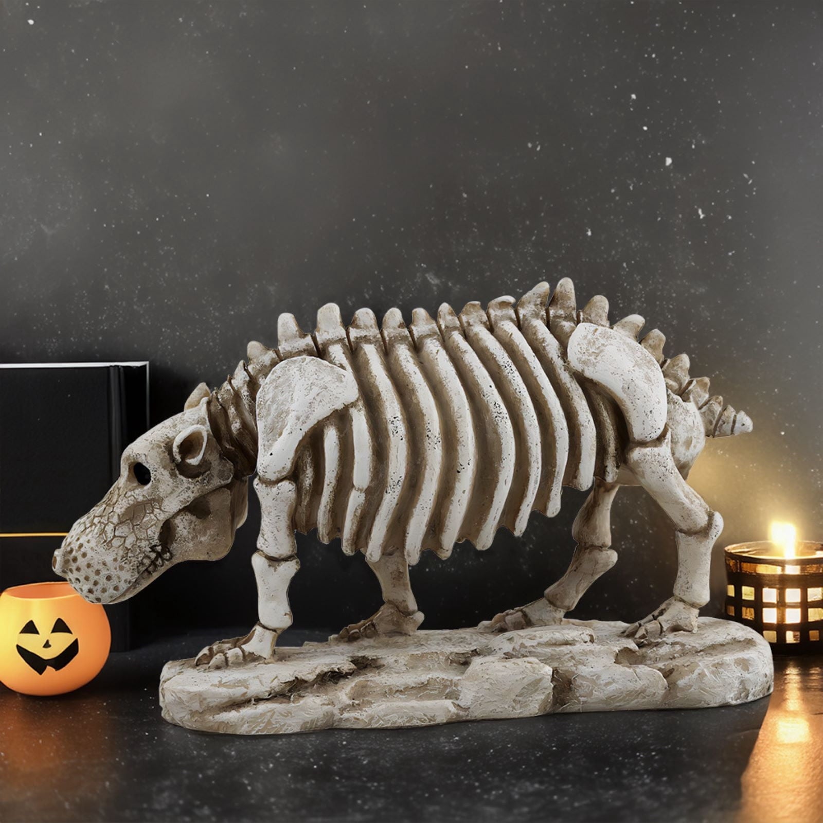 amlbb Halloween Decoration Halloween Skeleton Horror Decorations Simulation Animals Skeleton Ornaments Bar Decoration Frogs Skeleton on Clearance