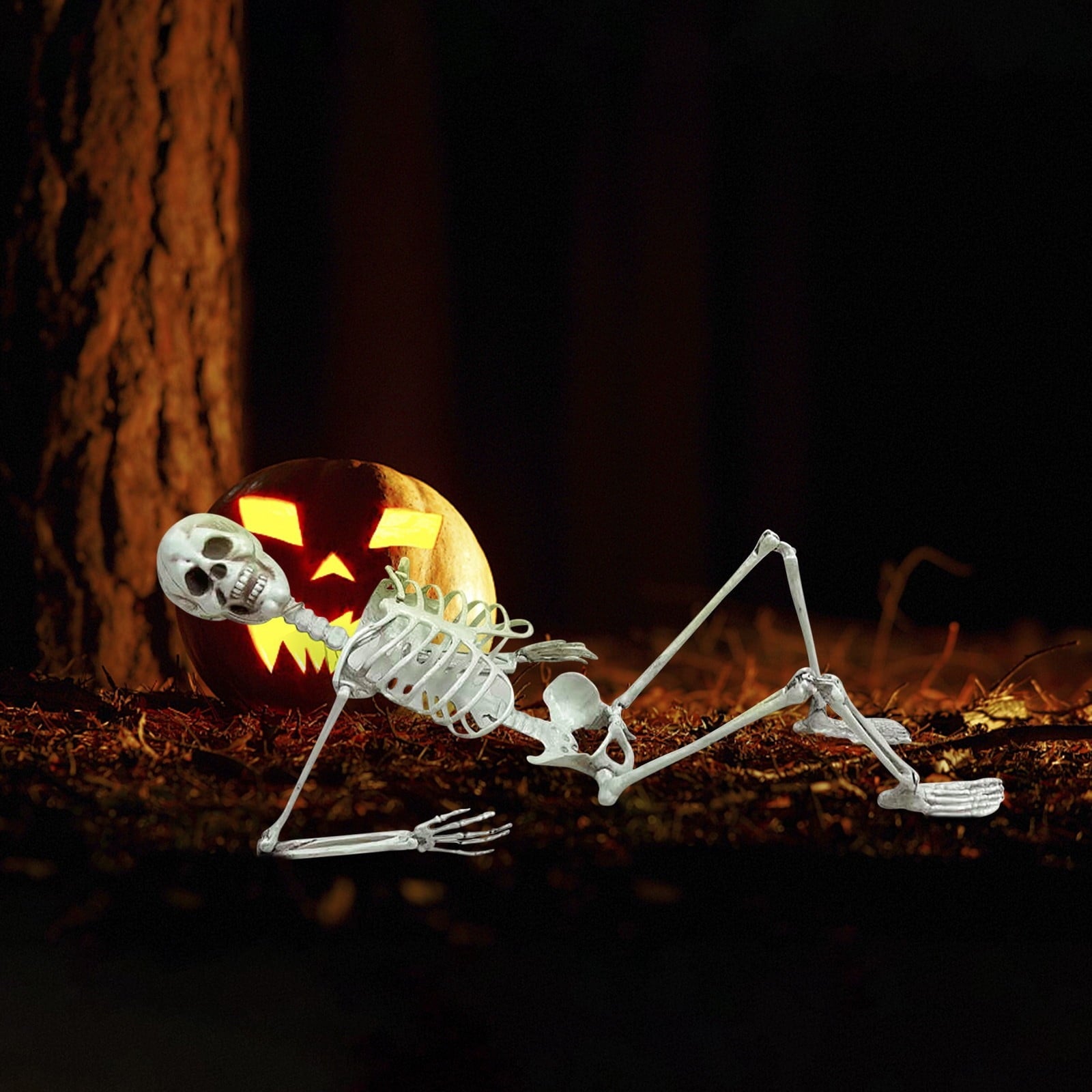 Halloween Skeleton Snake Prop Realistic Scary Serpent Decorative Ornament, Spooky Scene Setup Skeleton Decor Haunted House Party Prop, Home Shop Display Halloween Skeleton Holiday Ornament Gift
