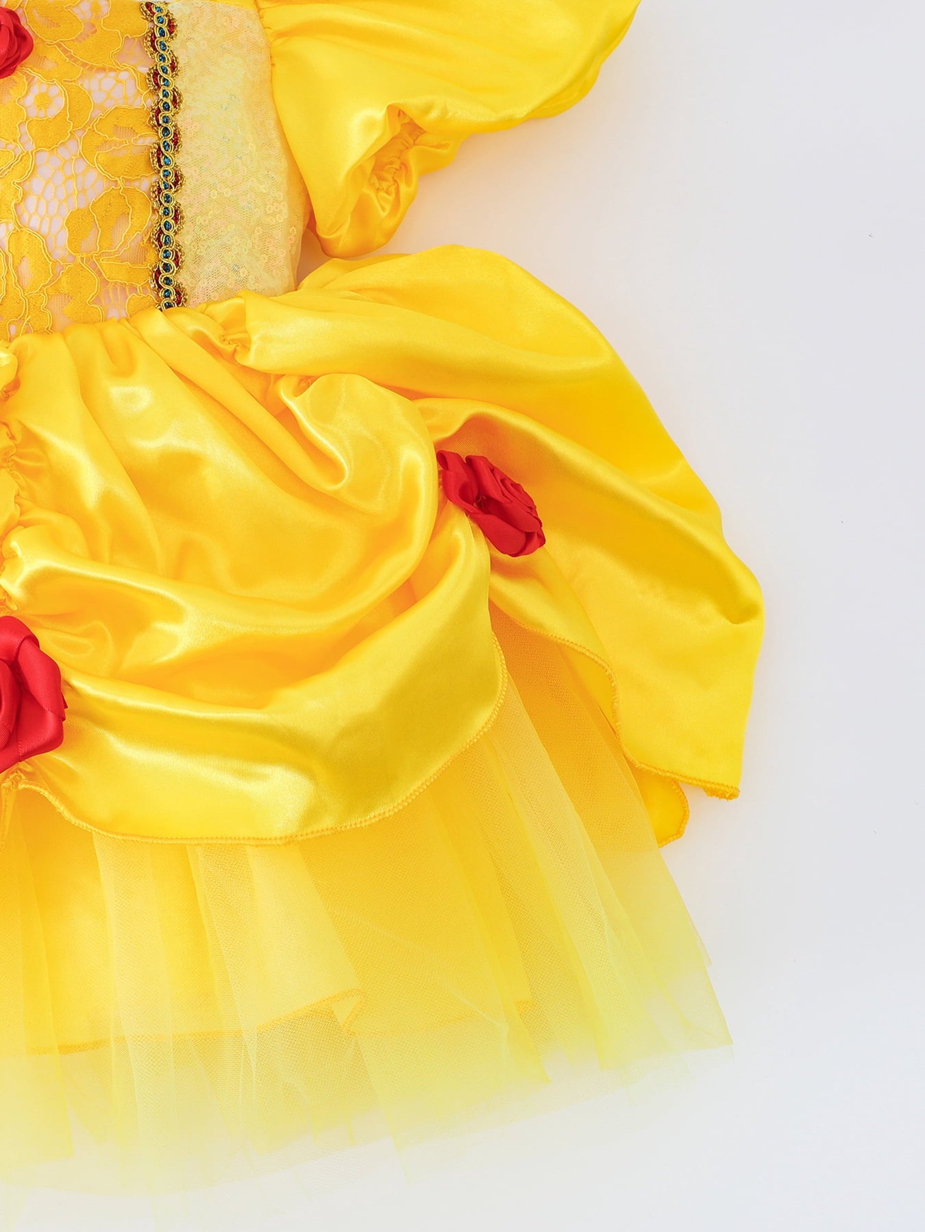 WIBACKER Infant Baby Girl Princess Dress Toddler Yellow Ball Gown Fancy Costume for Birthday Halloween Christmas Party