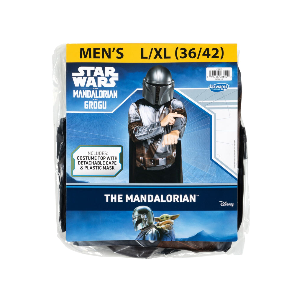 Star War's The Mandalorian 3pc Halloween Costume for Children, Boy's Size S/M (28/34), by Jazwares