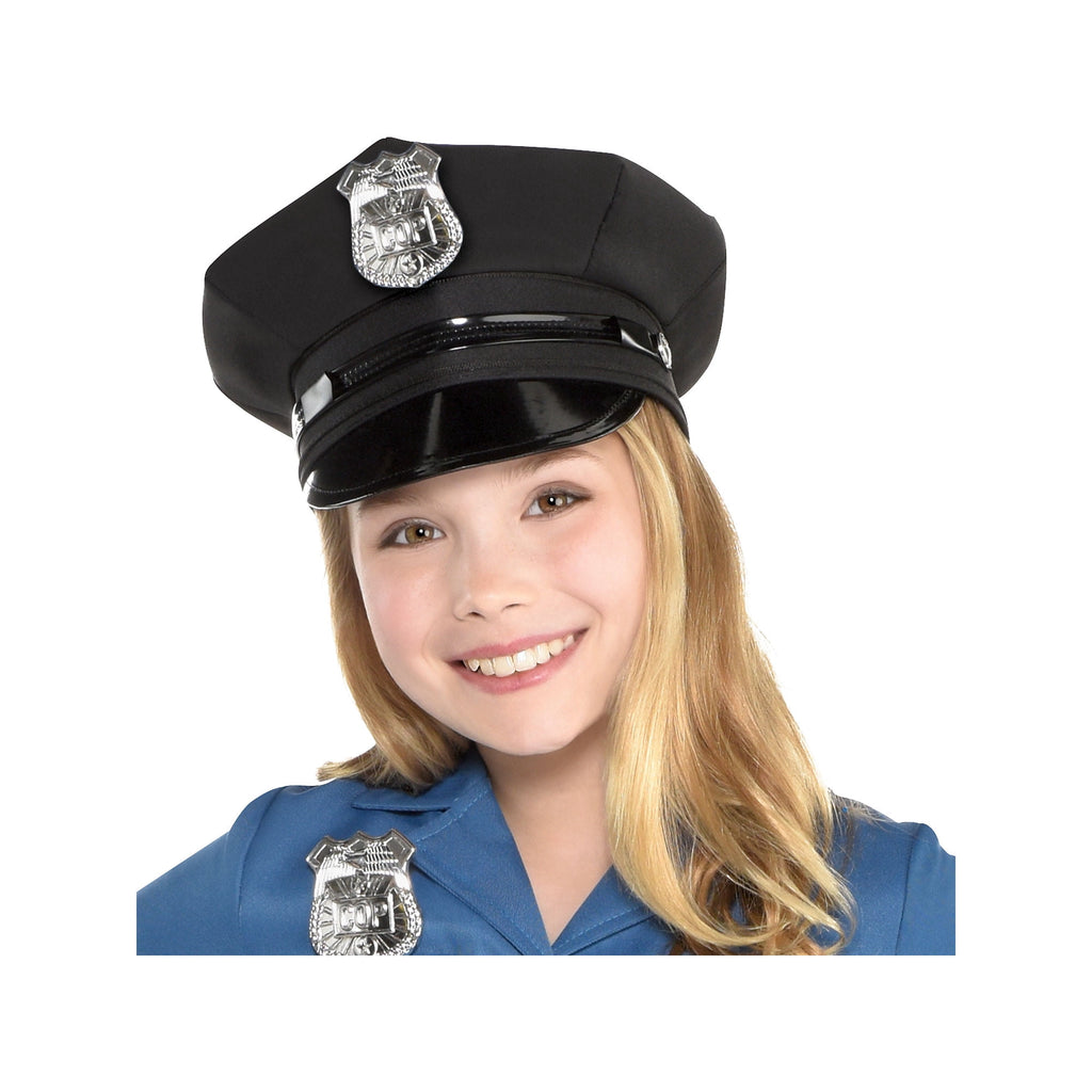 Cop Cutie Costume Set (X-Large 14-16) - Includes Dress, Hat, Belt, Fingerless Gloves, Footless Tights, Handcuffs - Perfect for Costume Parties & Halloween Fun