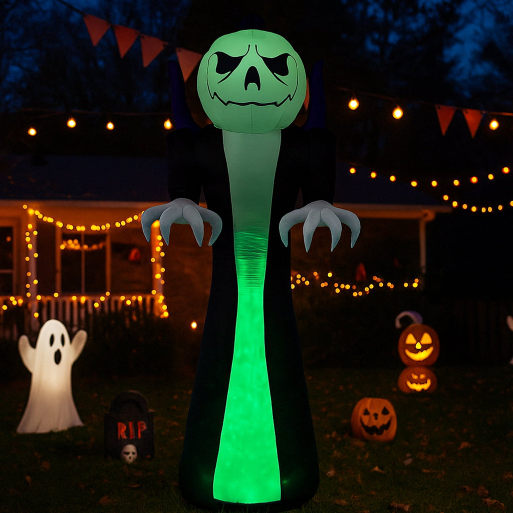 Ktaxon 12' Halloween Inflatables Outdoor Halloween Decoration Giant Ghost Blow up Decor