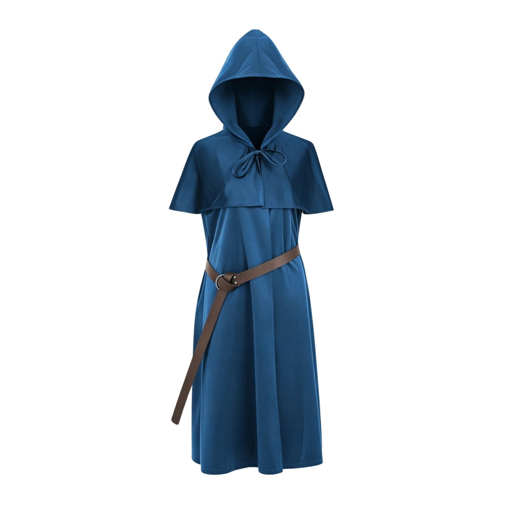 QATAINLAV Womens Gothic Hoodies Dress Fall Winter Long Sleeve Velvet Sweatshirts Cute Cat Ear Hooded Zip up Dresses with Pockets, Wine, M