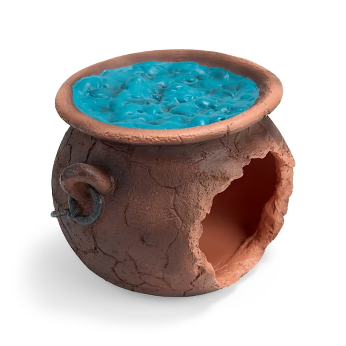 Petco Cauldron Reptile Habitat Hideaway Black Large