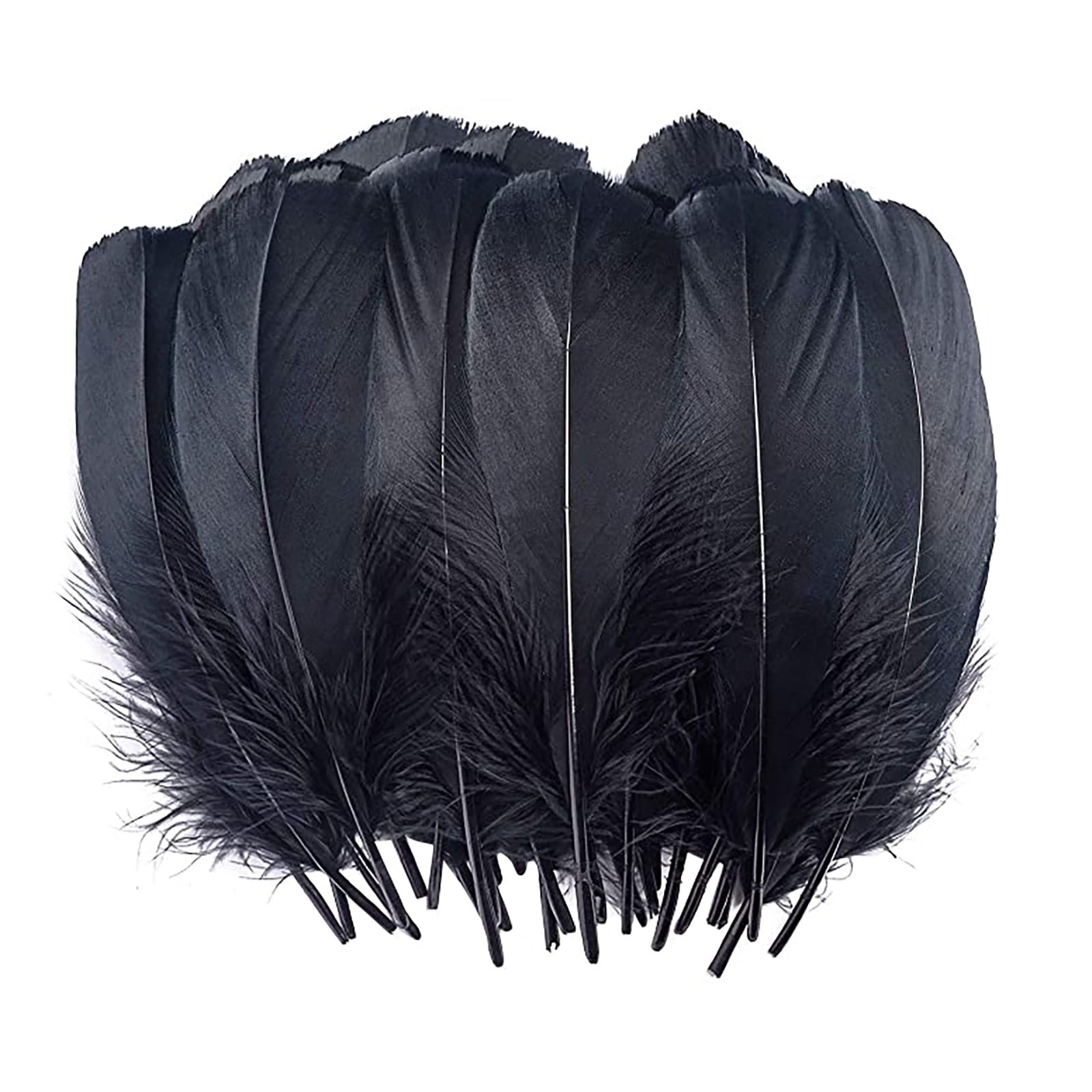 100Pcs Feather,Natural Goose Feathers,Halloween Decoration Goose Nagoire Feathers,Diy Big Goose Feather,Craft Decoration for Wedding,Feather Floating Hair Craft Decoration Wedding Feather,Purple