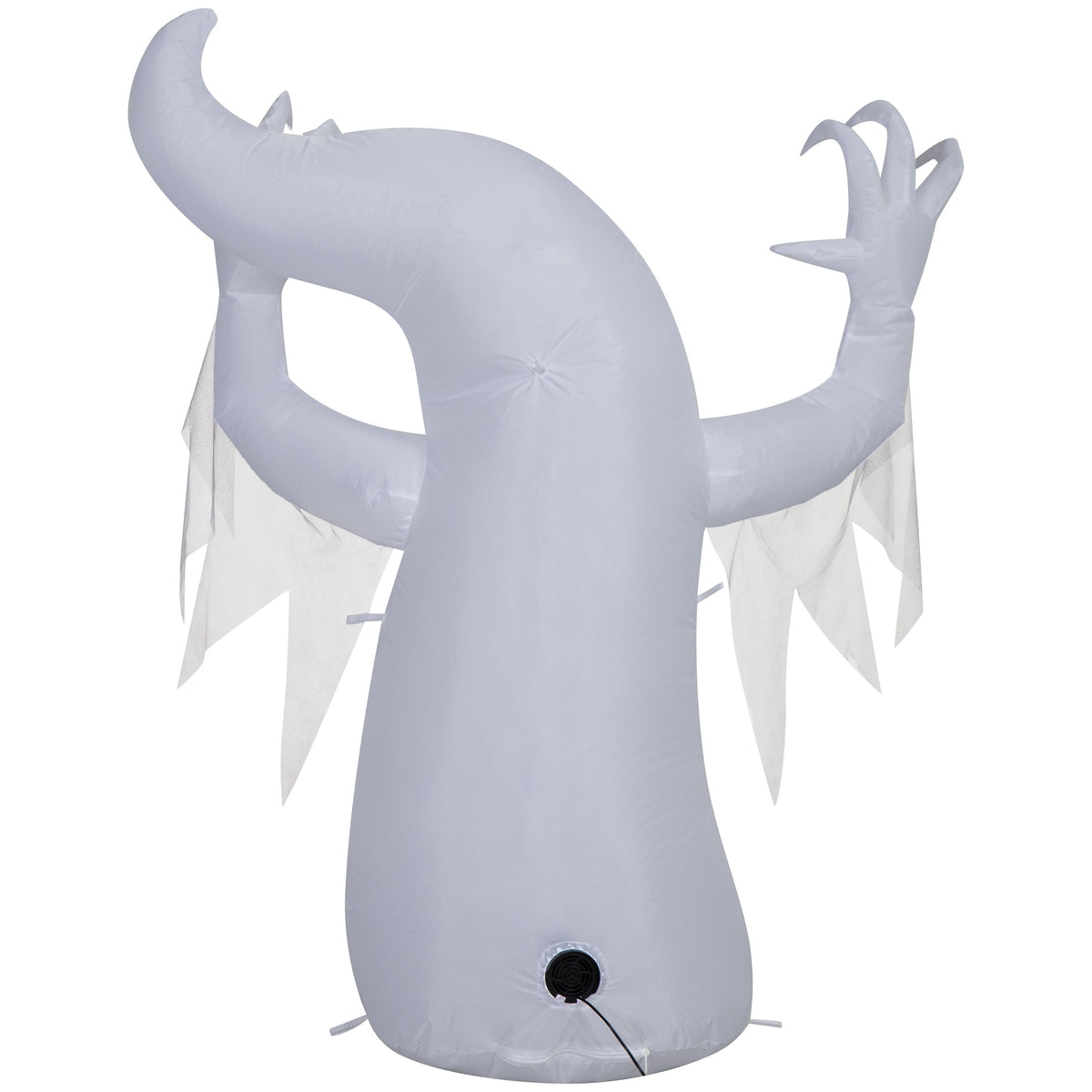 Scary Ghost Airblown Yard Inflatable, Black and White, 4', Halloween by Way To Celebrate