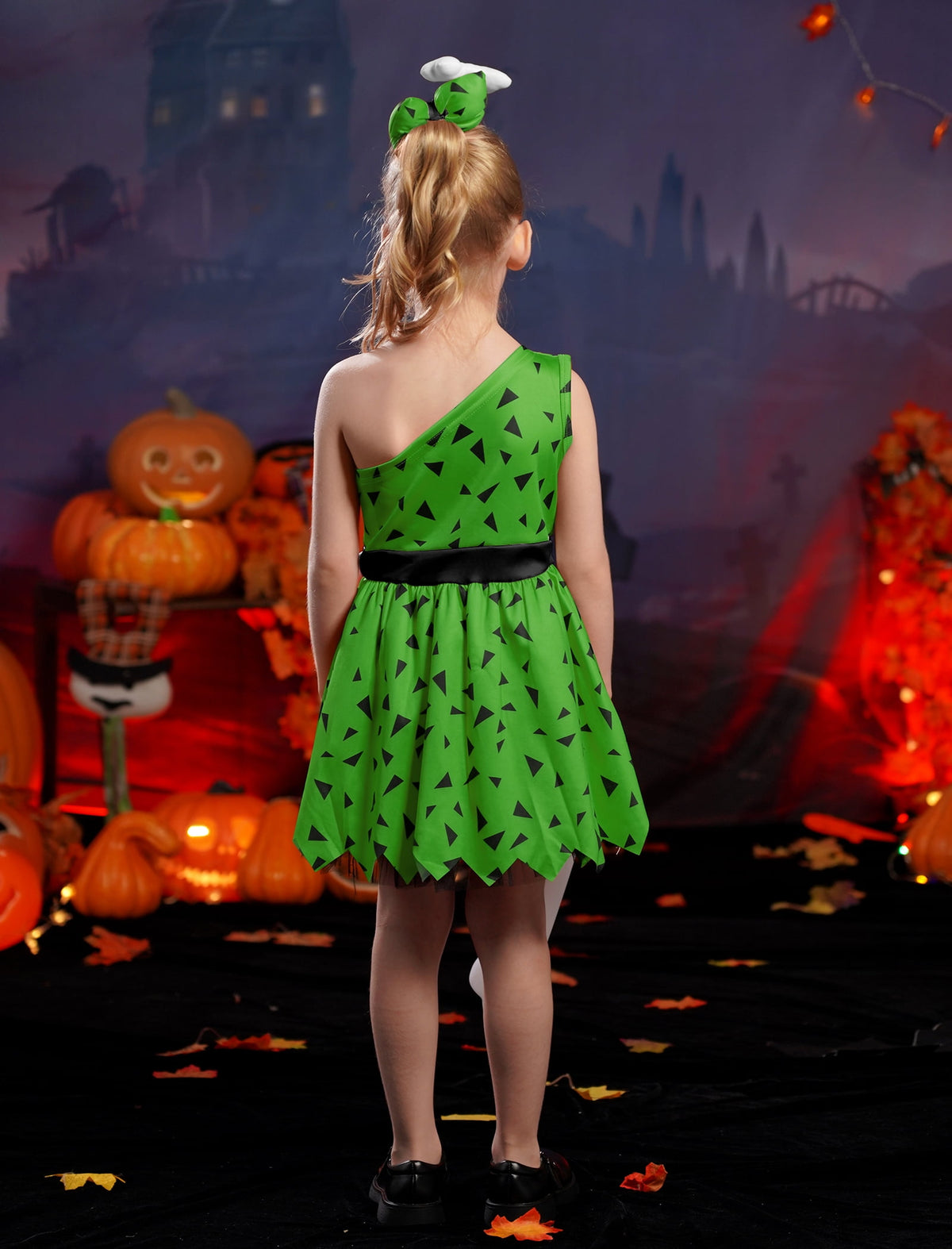 IWEMEK Girls Dress Cosplay Cavegirl Costume for Infant Girl Cute Casual Summer Comfy Tutu Stone Age Themed Birthday Outfit
