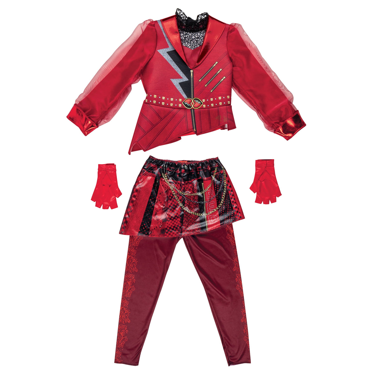 Disney Descendants 5 Red Halloween Costume for Children, Girls Size M (7/8), by Disguise