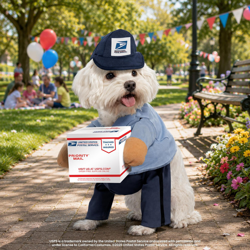 California Costumes US Mail Carrier Pup Dog Costume | Large Unisex