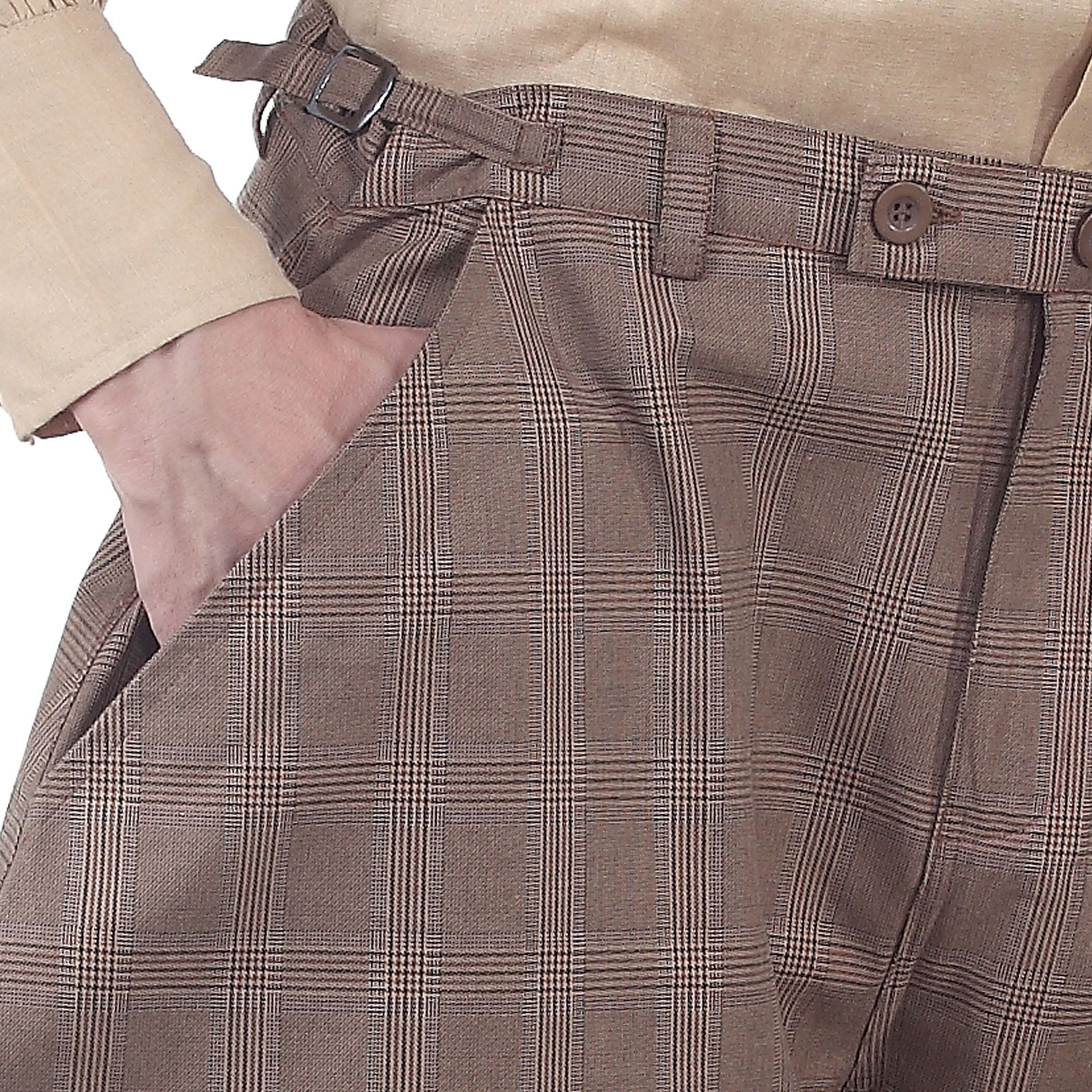 ThePirateDressing Men's Steampunk Victorian Cosplay Archibald Jodhpur Pants - Renaissance & Gothic Costume Trousers