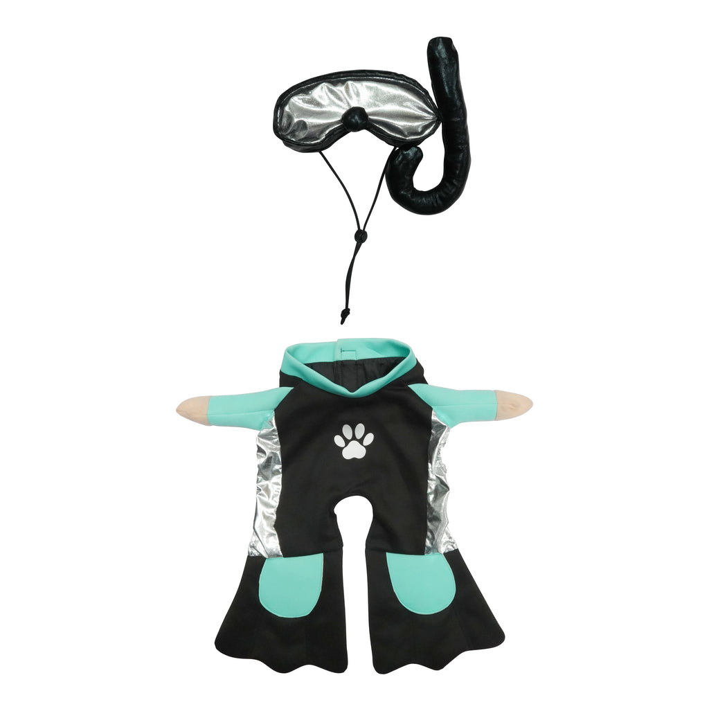 Best Furry Friends Costume for Dogs or Cats, Scuba Diver, X-Small
