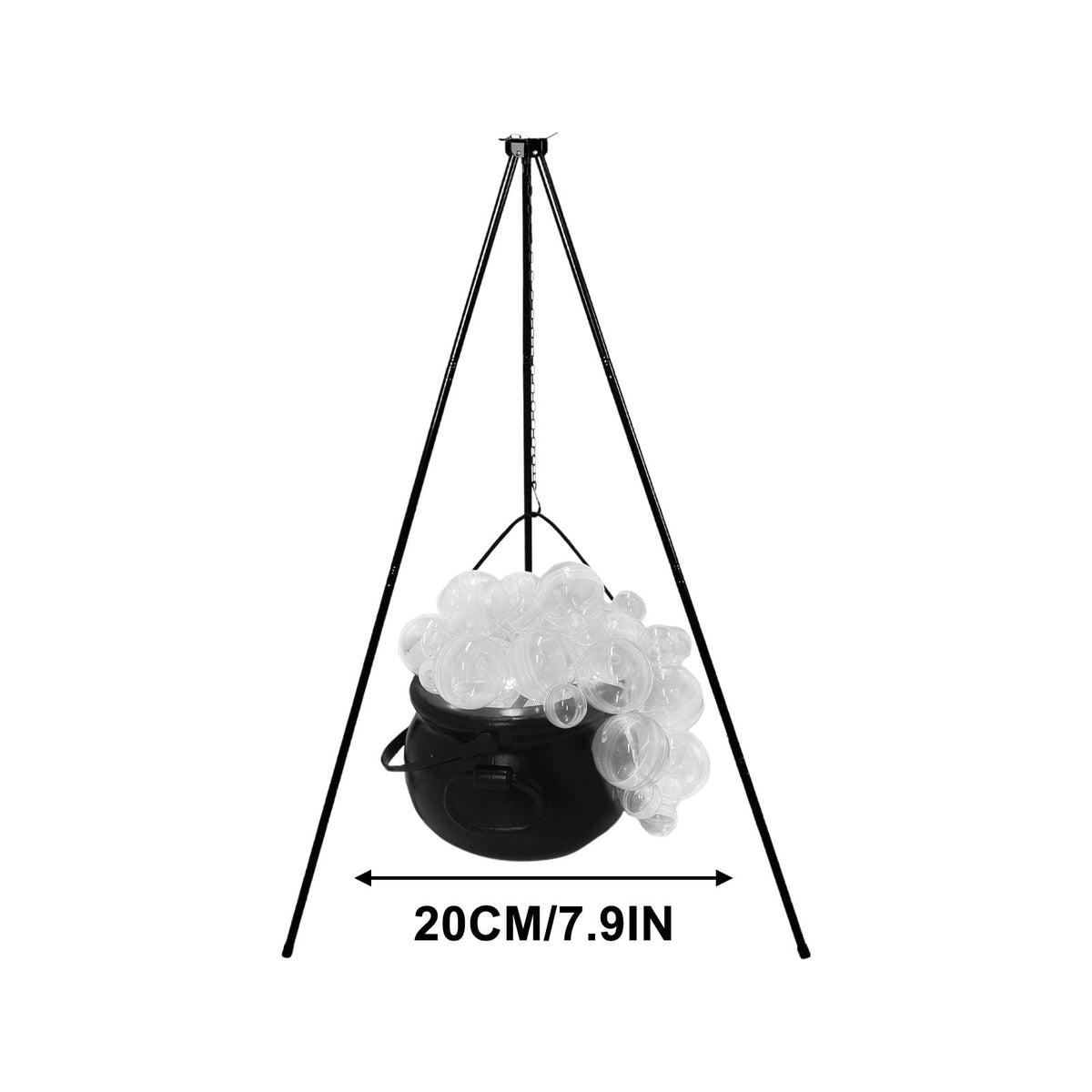 Muecwrye Halloween Decorations Outdoor, Halloween Clearance! Halloween Witches Cauldron with Lights, DIY Bubbling Cauldron Set Decor for Home Porch Outside, Halloween Party Supplies( Without Tripod)