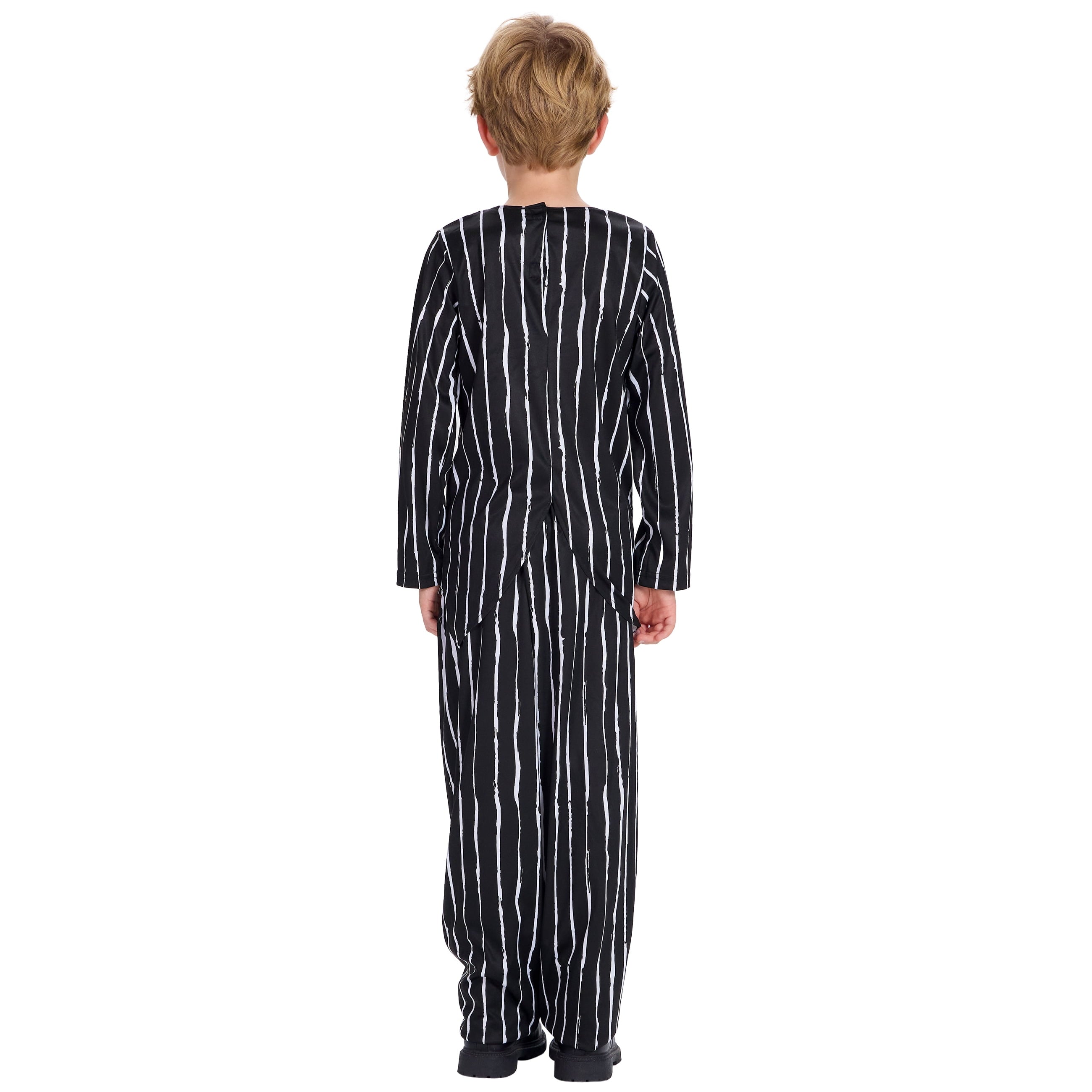 Halloween Costume for Kids Boys Christmas Jack Costume Black and White Striped Set Dress Up Outfit