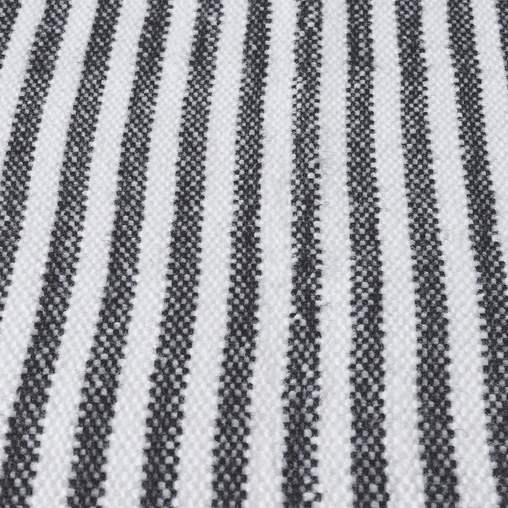 My Texas House Halloween Black Striped Indoor/Outdoor Layering Rug, 24" x 38"